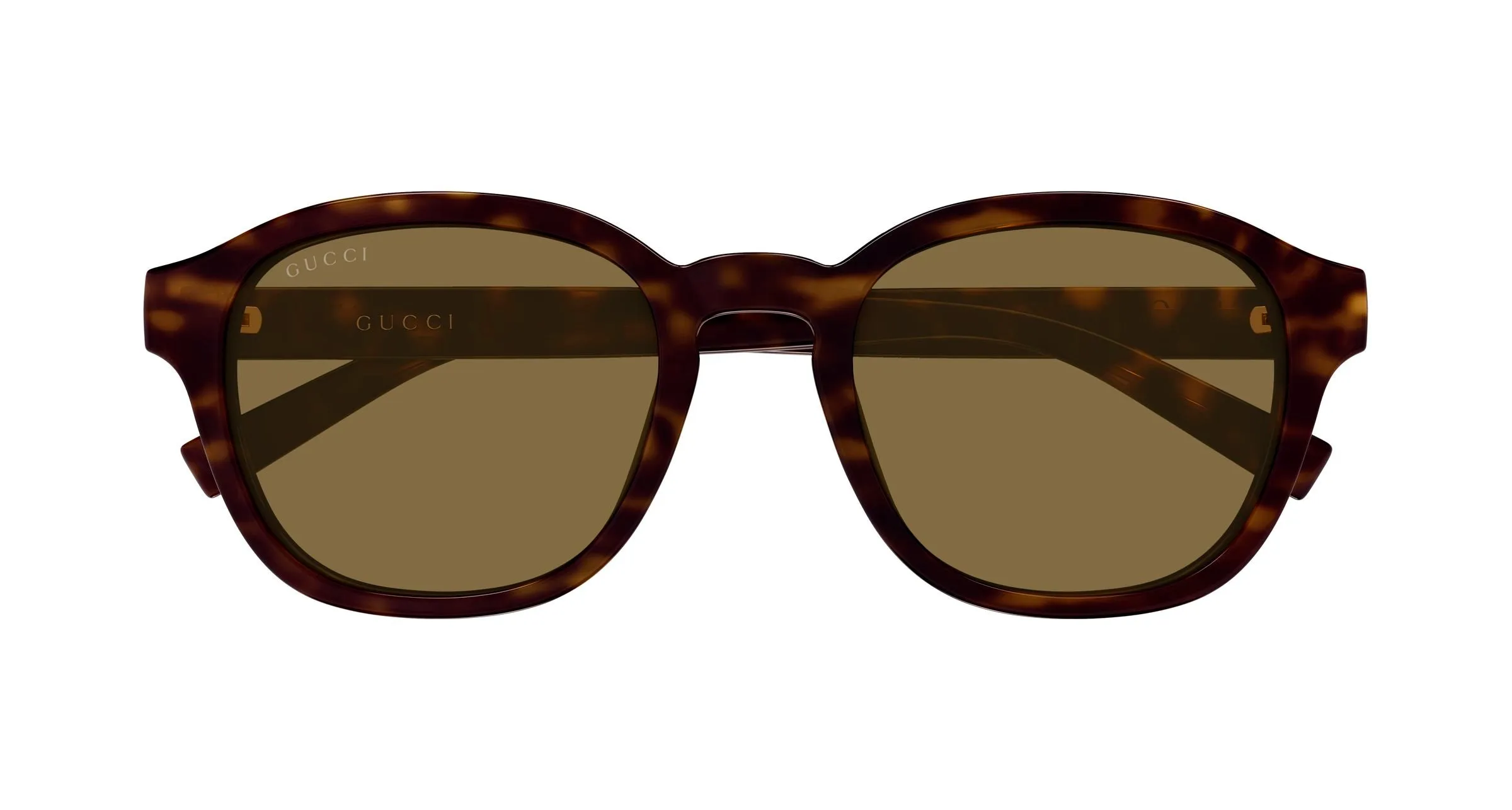 Gucci GG2109SK 002 Occhiali da sole Iniettato Havana Marrone Rotonda - immagine 2