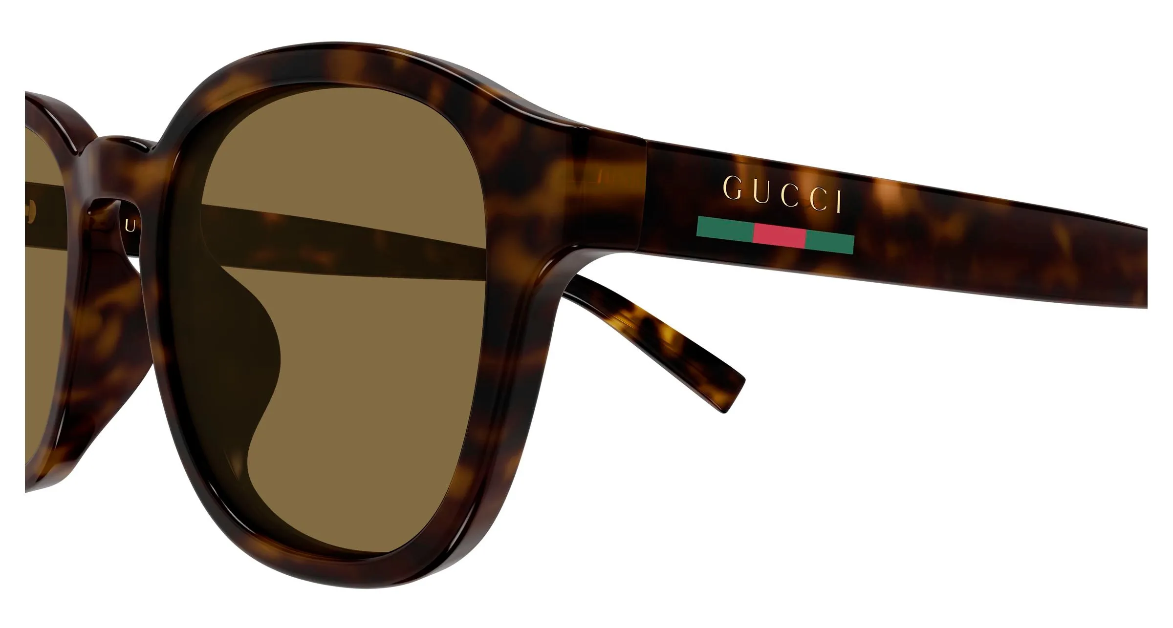 Gucci GG2109SK 002 Occhiali da sole Iniettato Havana Marrone Rotonda - immagine 3