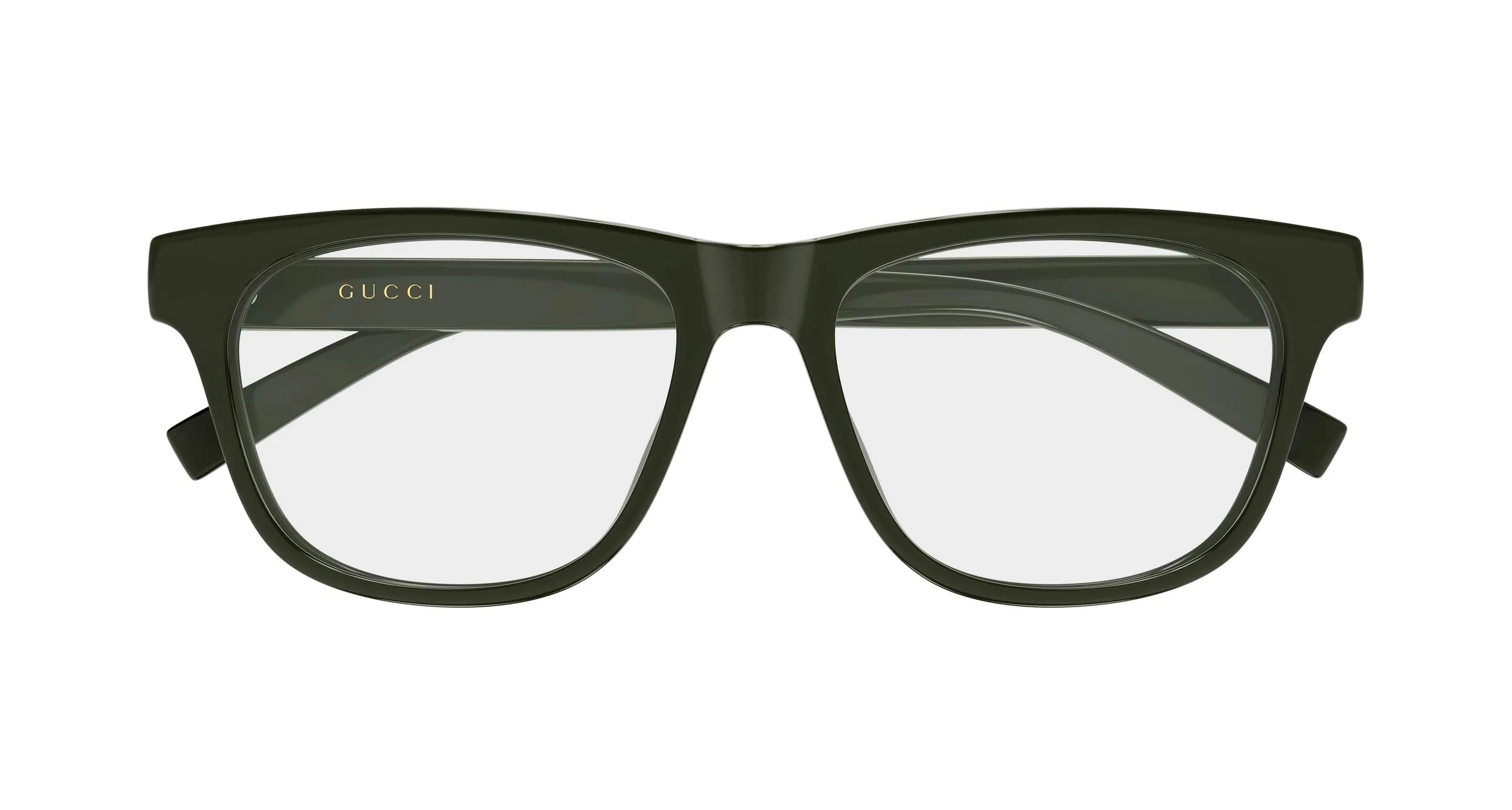 Gucci GG2108O 004 Montature da vista Iniettato Verde Trasparente Squadrata - immagine 2