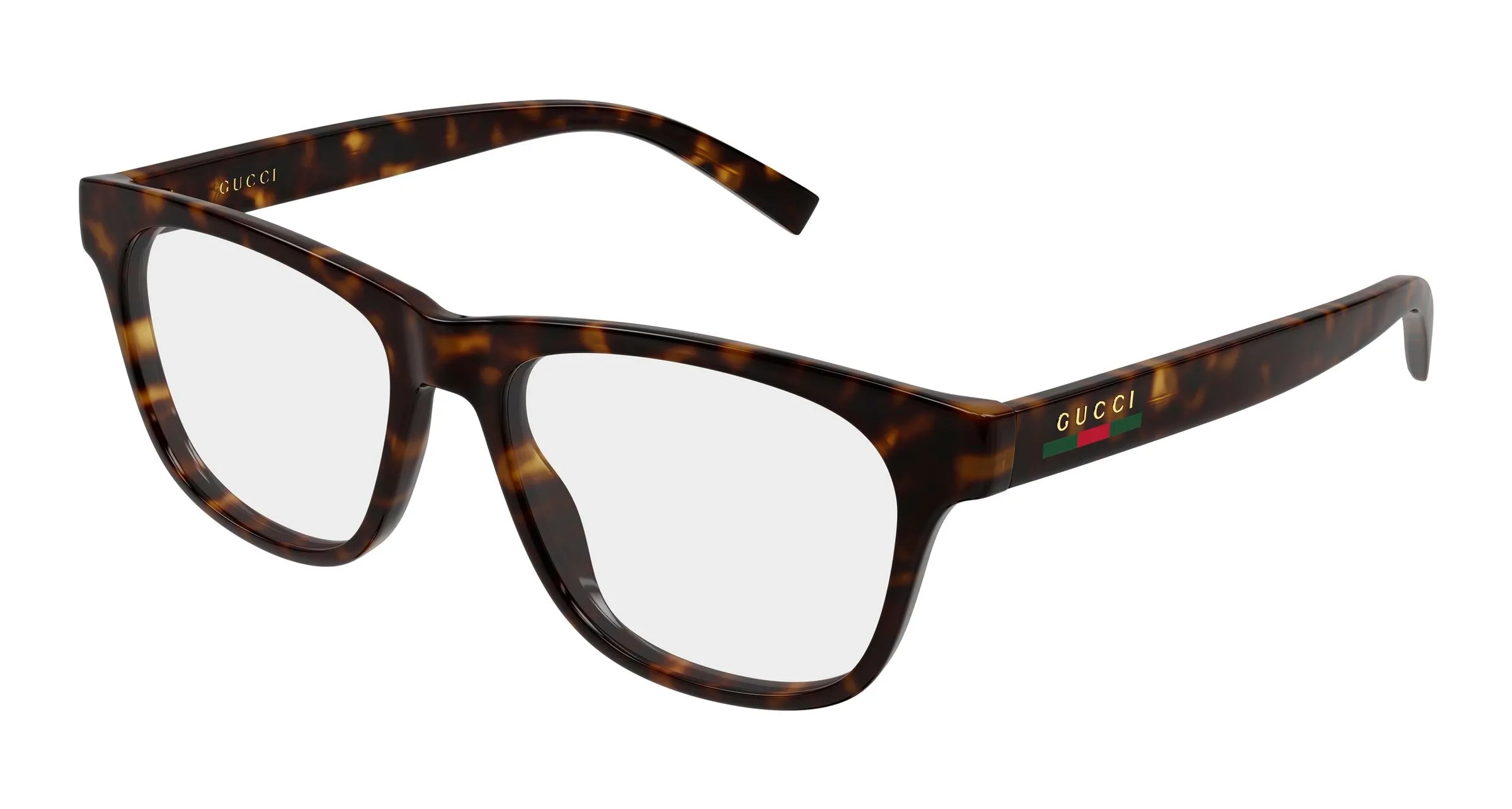 Gucci GG2108O 002 Montature da vista Iniettato Havana Trasparente Squadrata - immagine 1