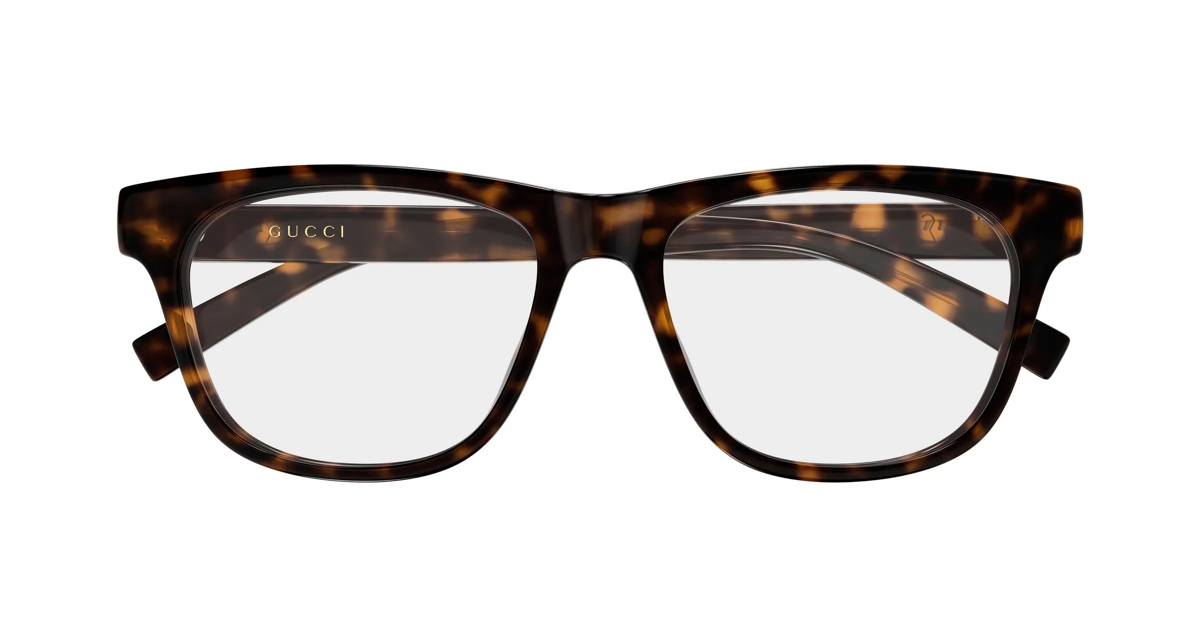 Gucci GG2108O 002 Montature da vista Iniettato Havana Trasparente Squadrata - immagine 2