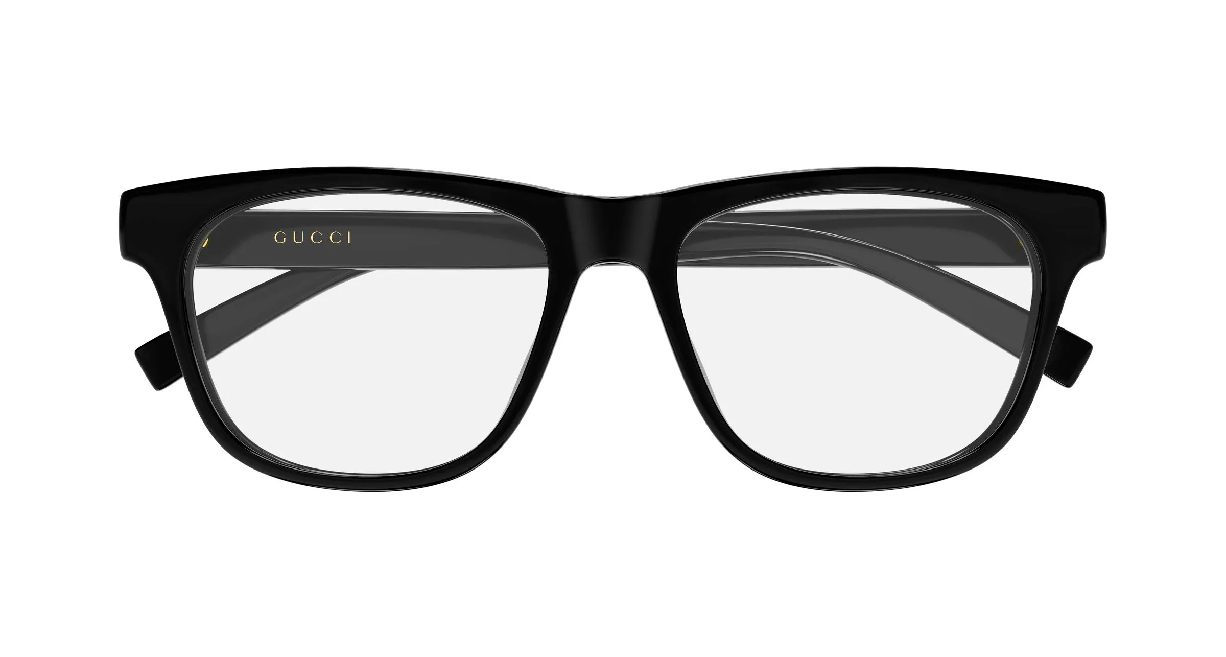 Gucci GG2108O 001 Montature da vista Iniettato Nero Trasparente Squadrata - immagine 2
