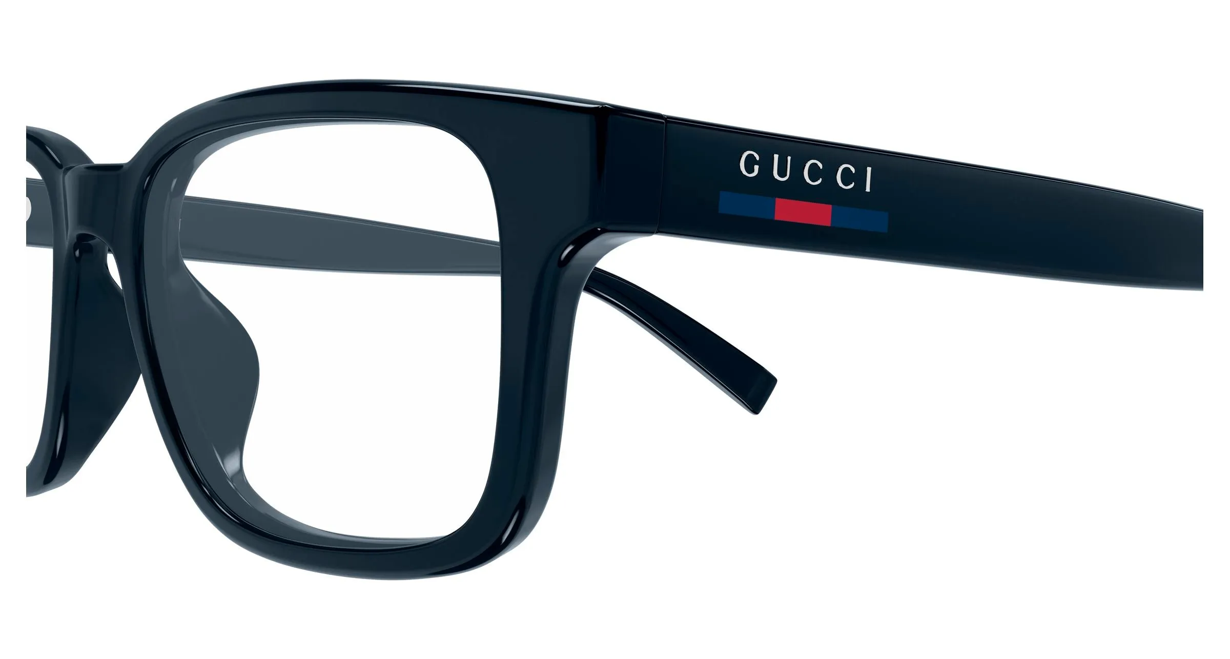 Gucci GG2107OL 007 Montature da vista Iniettato Blu Trasparente Squadrata - immagine 3