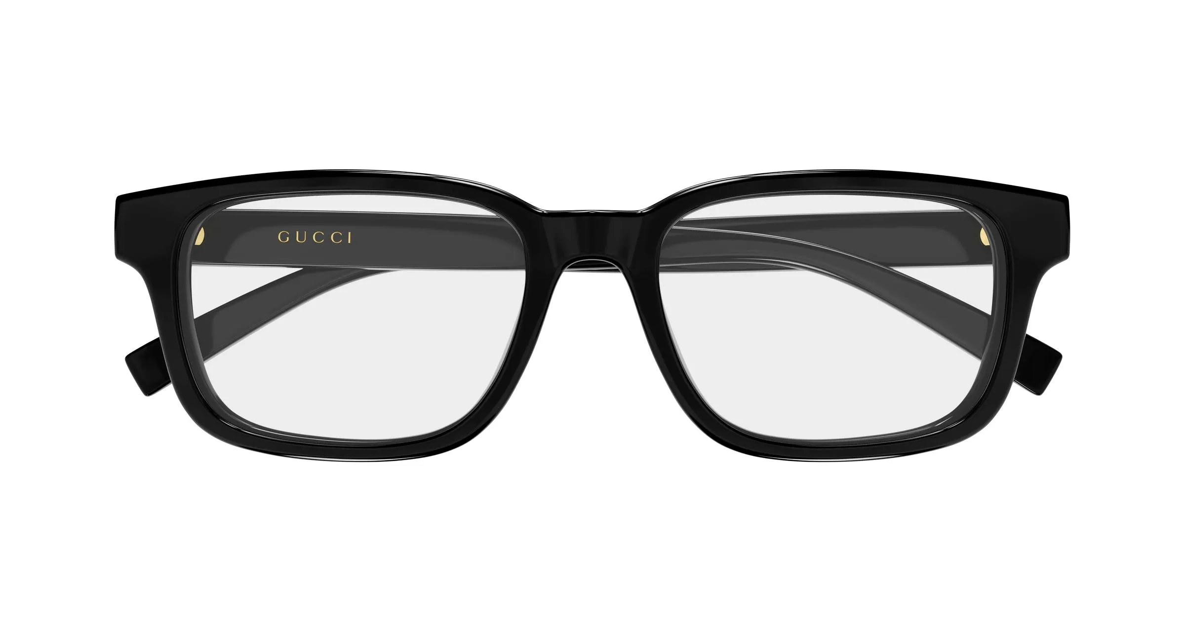 Gucci GG2107OL 005 Montature da vista Iniettato Nero Trasparente Squadrata - immagine 2