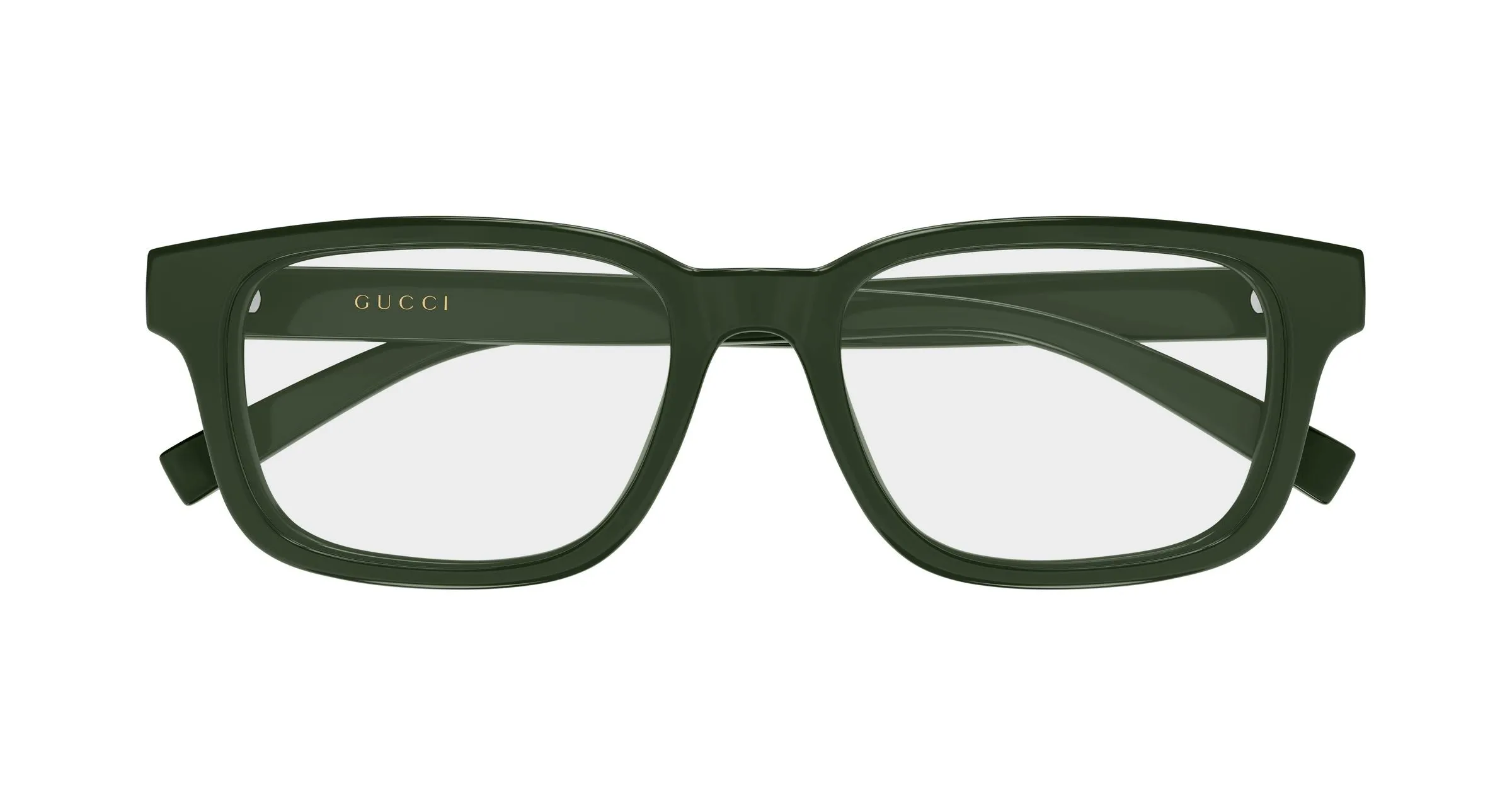 Gucci GG2107OL 004 Montature da vista Iniettato Verde Trasparente Squadrata - immagine 2