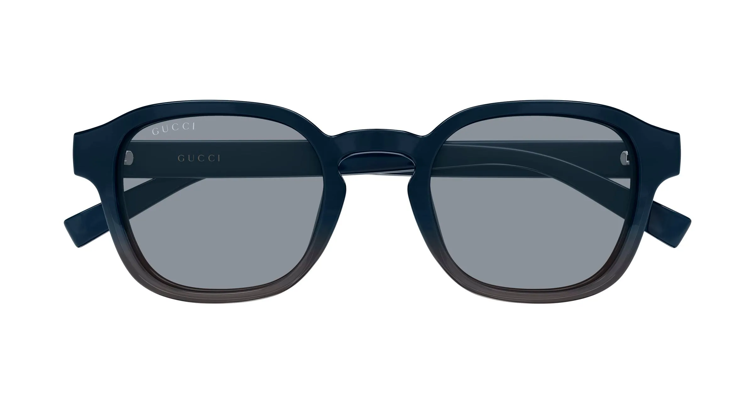 Gucci GG2106S 004 Occhiali da sole Iniettato Blu Grigio Rotonda - immagine 2