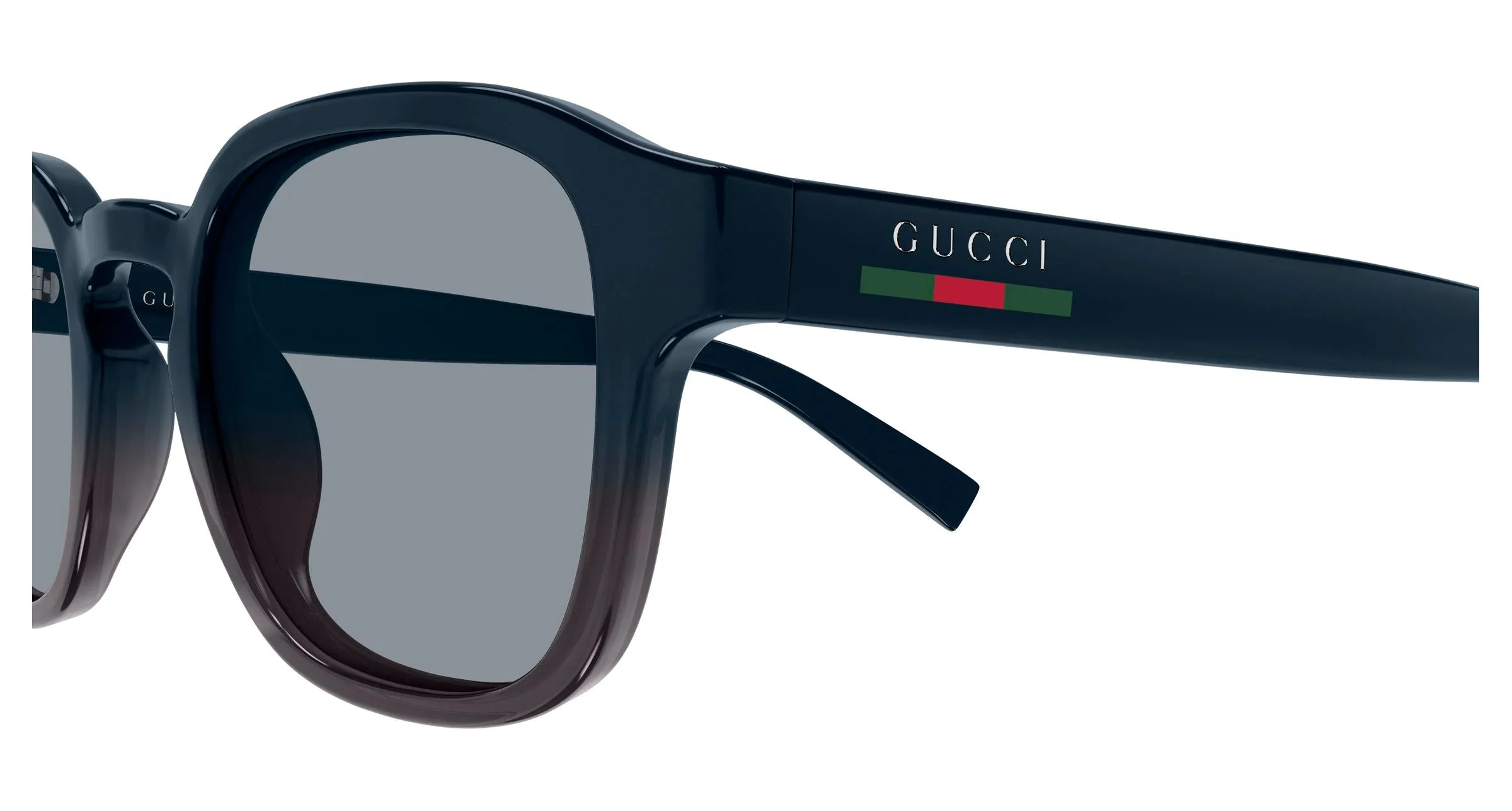 Gucci GG2106S 004 Occhiali da sole Iniettato Blu Grigio Rotonda - immagine 3
