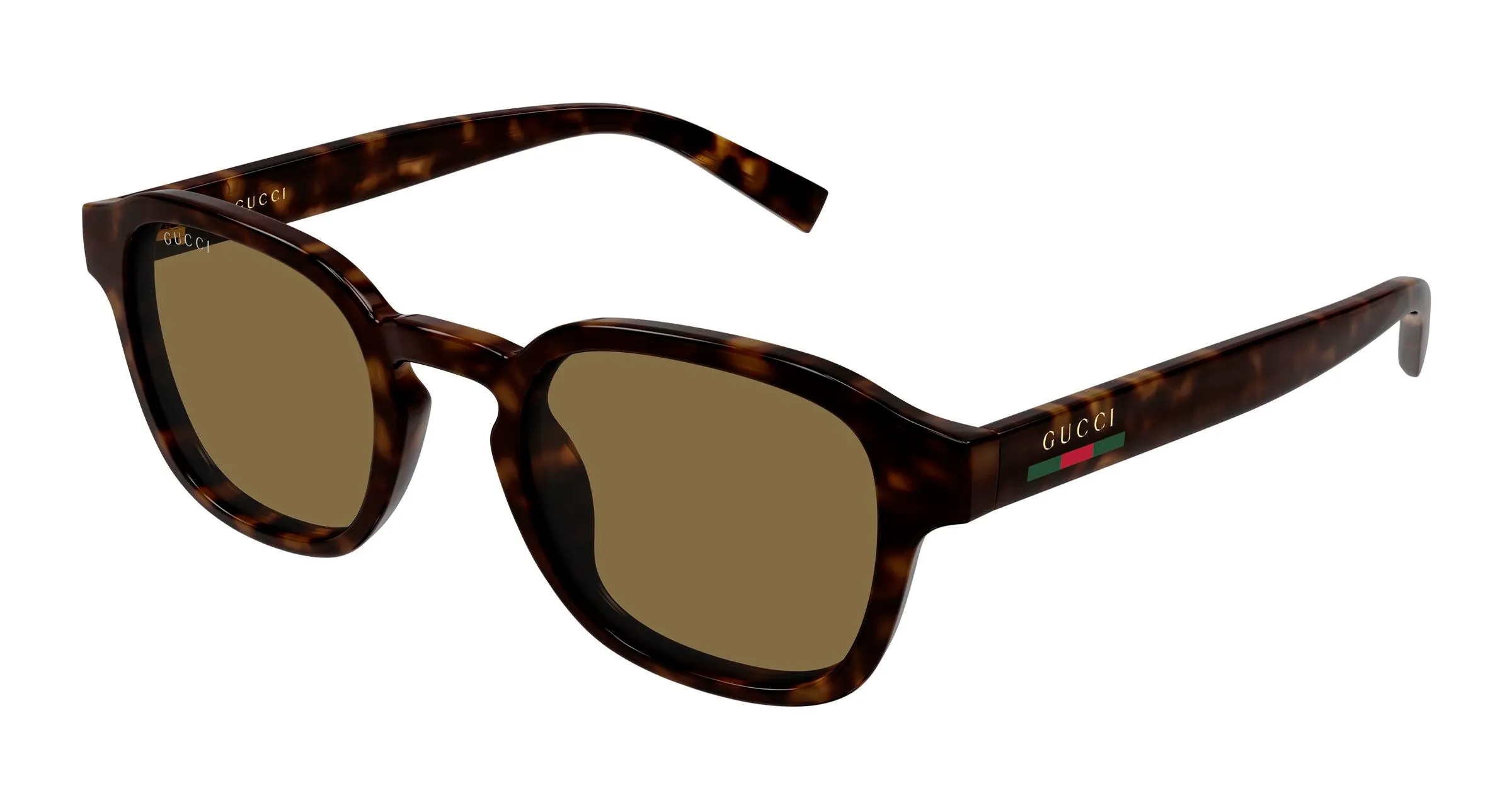 Gucci GG2106S 002 Occhiali da sole Iniettato Havana Marrone Rotonda - immagine 1