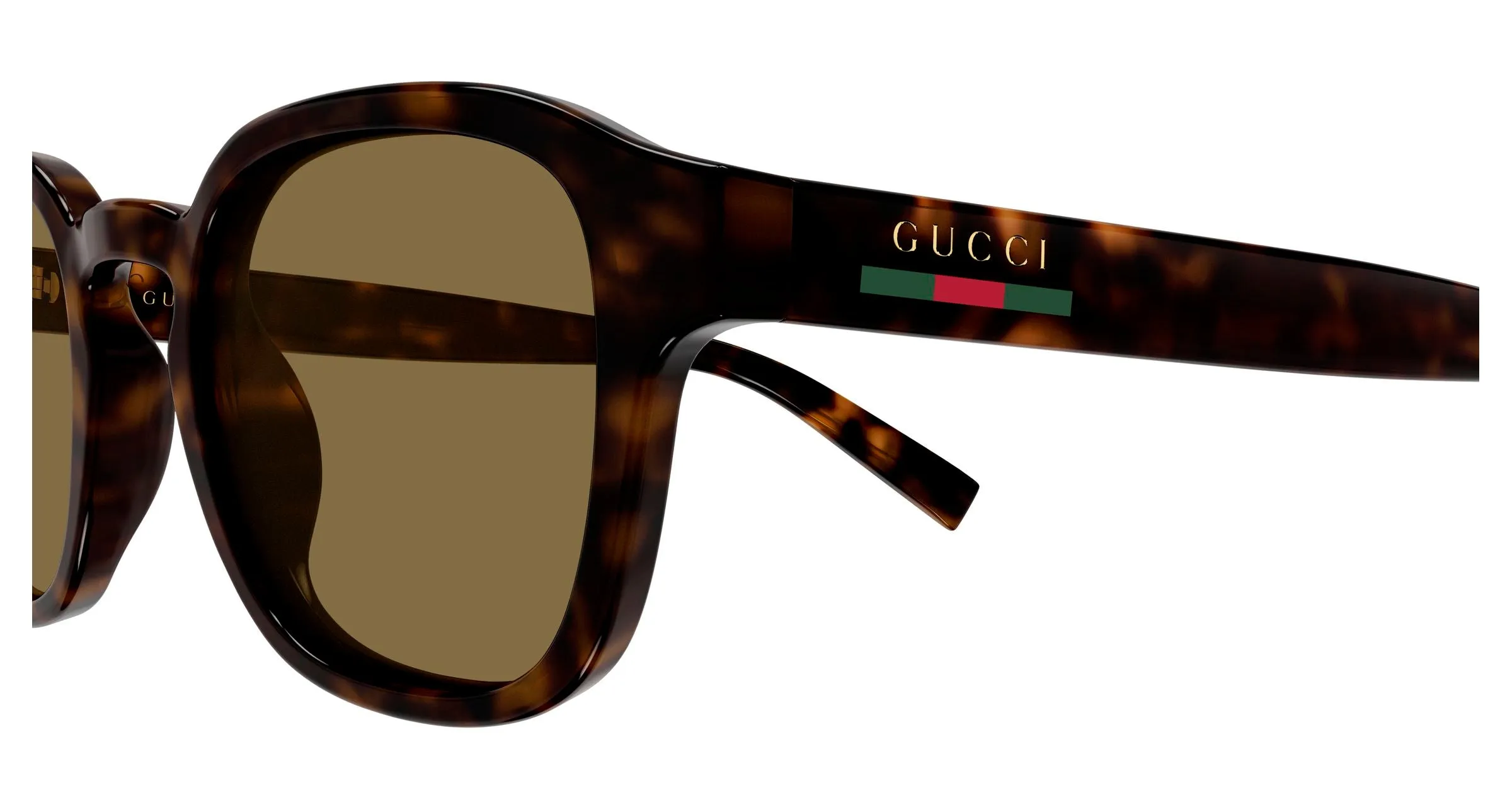 Gucci GG2106S 002 Occhiali da sole Iniettato Havana Marrone Rotonda - immagine 3