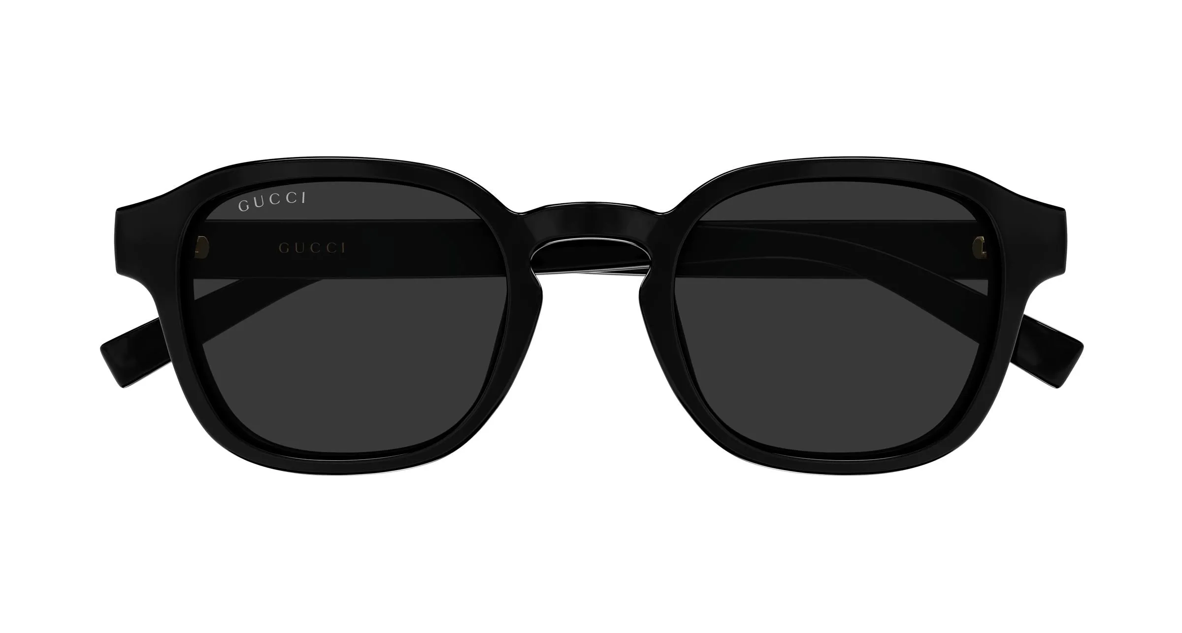 Gucci GG2106S 001 Occhiali da sole Iniettato Nero Grigio Rotonda - immagine 2