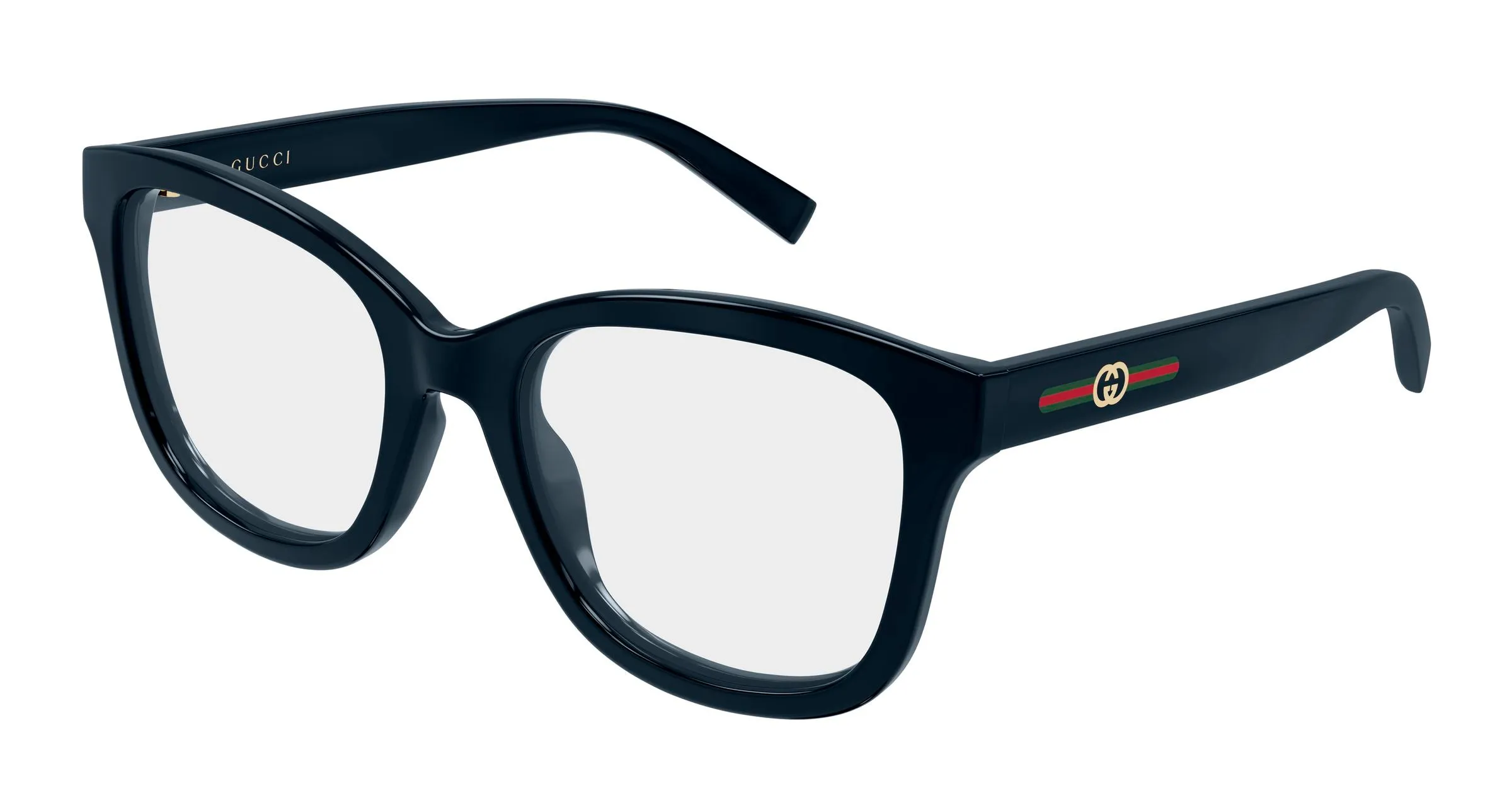 Gucci GG2104O 004 Montature da vista Iniettato Blu Trasparente Squadrata - immagine 1