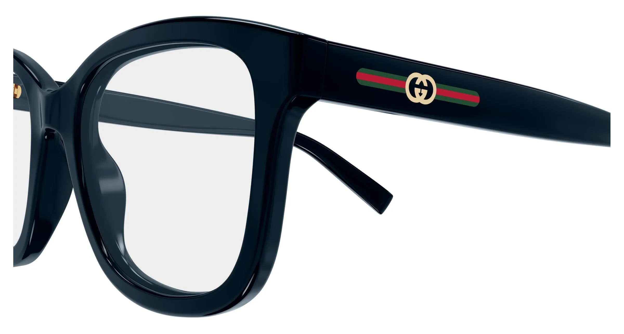 Gucci GG2104O 004 Montature da vista Iniettato Blu Trasparente Squadrata - immagine 3