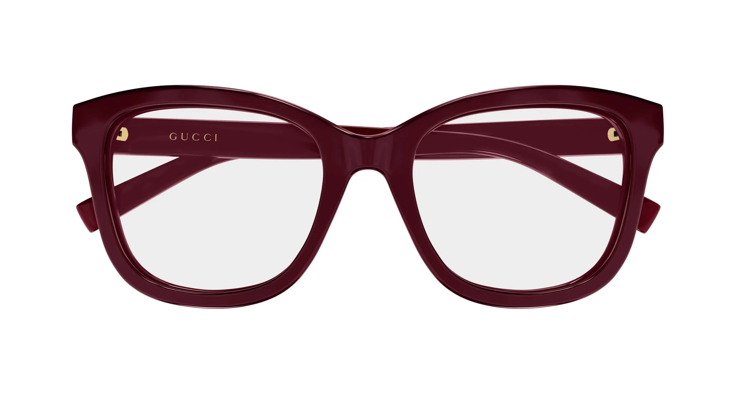 Gucci GG2104O 003 Montature da vista Iniettato Bordeaux Trasparente Squadrata - immagine 2