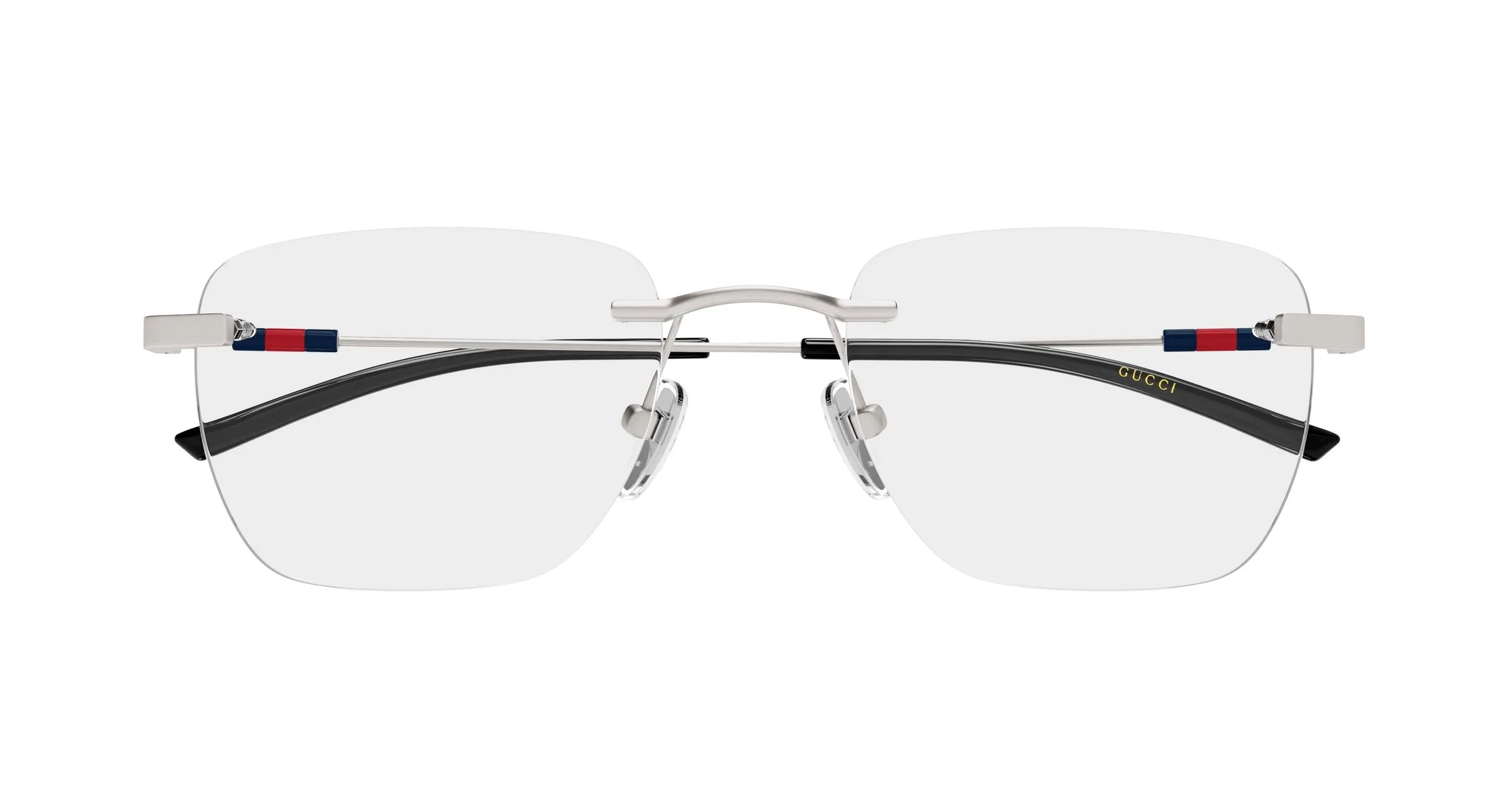 Gucci GG2099O 003 Montature da vista Metallo Rutenio Trasparente Squadrata - immagine 2