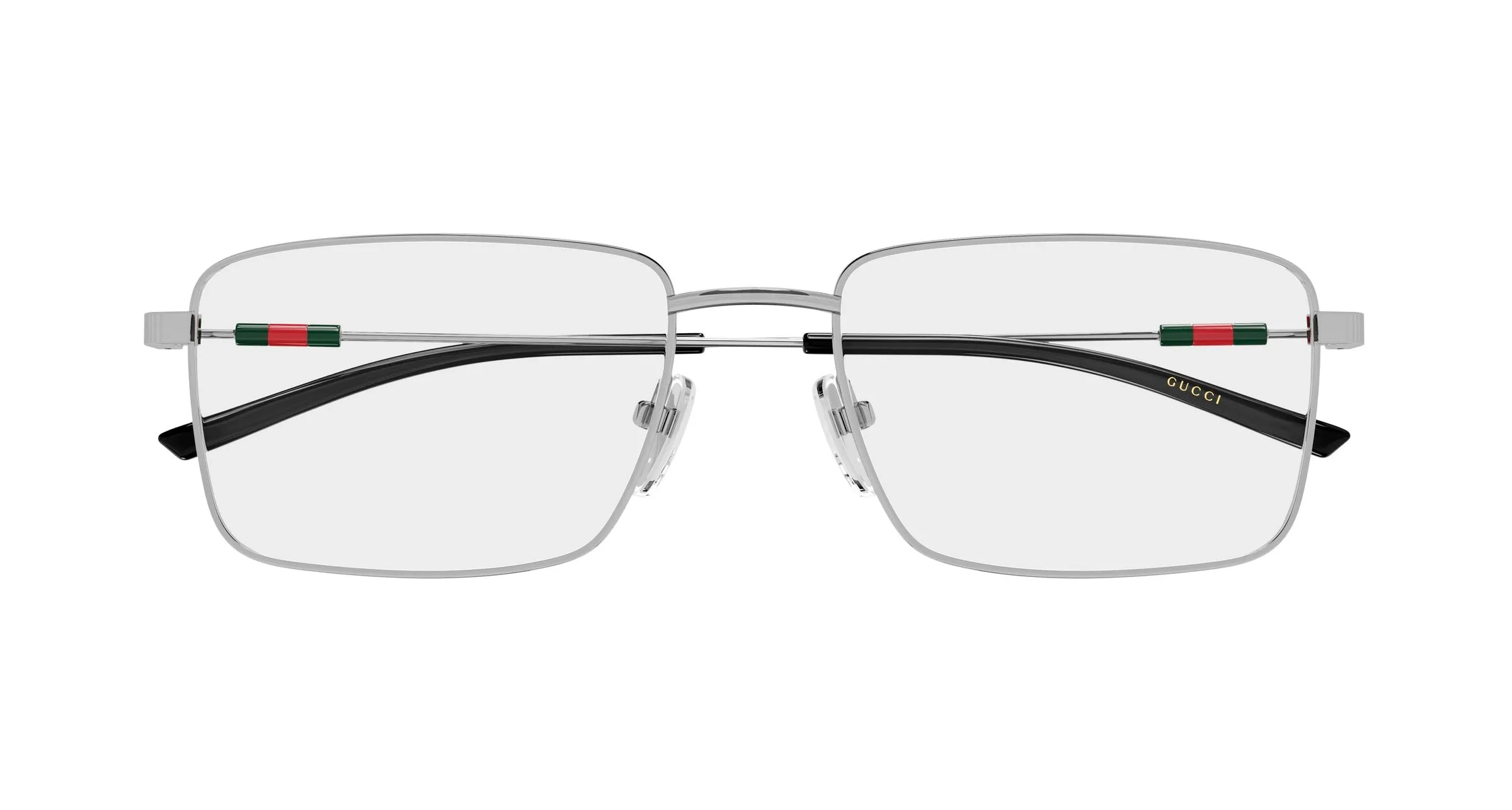 Gucci GG2098O 003 Montature da vista Metallo Rutenio Trasparente Squadrata - immagine 2