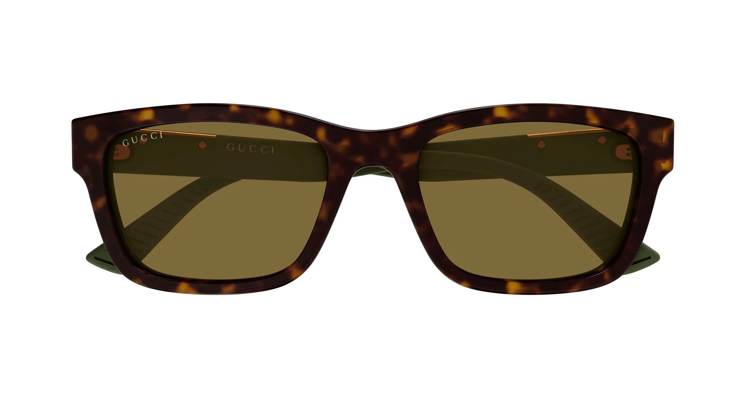 Gucci GG2092SA 002 Occhiali da sole Acetato Havana Marrone Squadrata - immagine 2