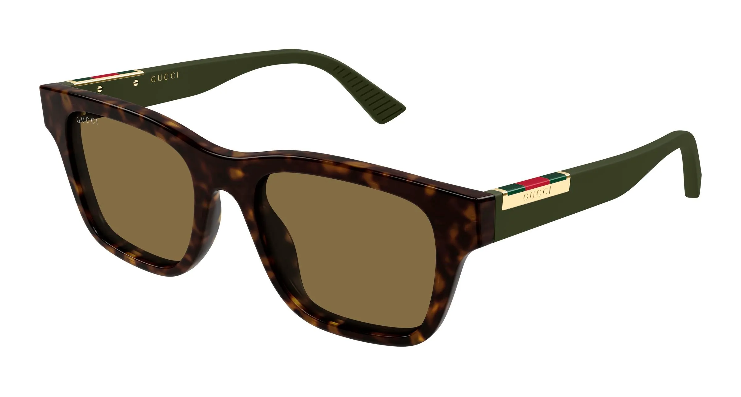 Gucci GG2089S 004 Occhiali da sole Acetato Havana Marrone Squadrata - immagine 1