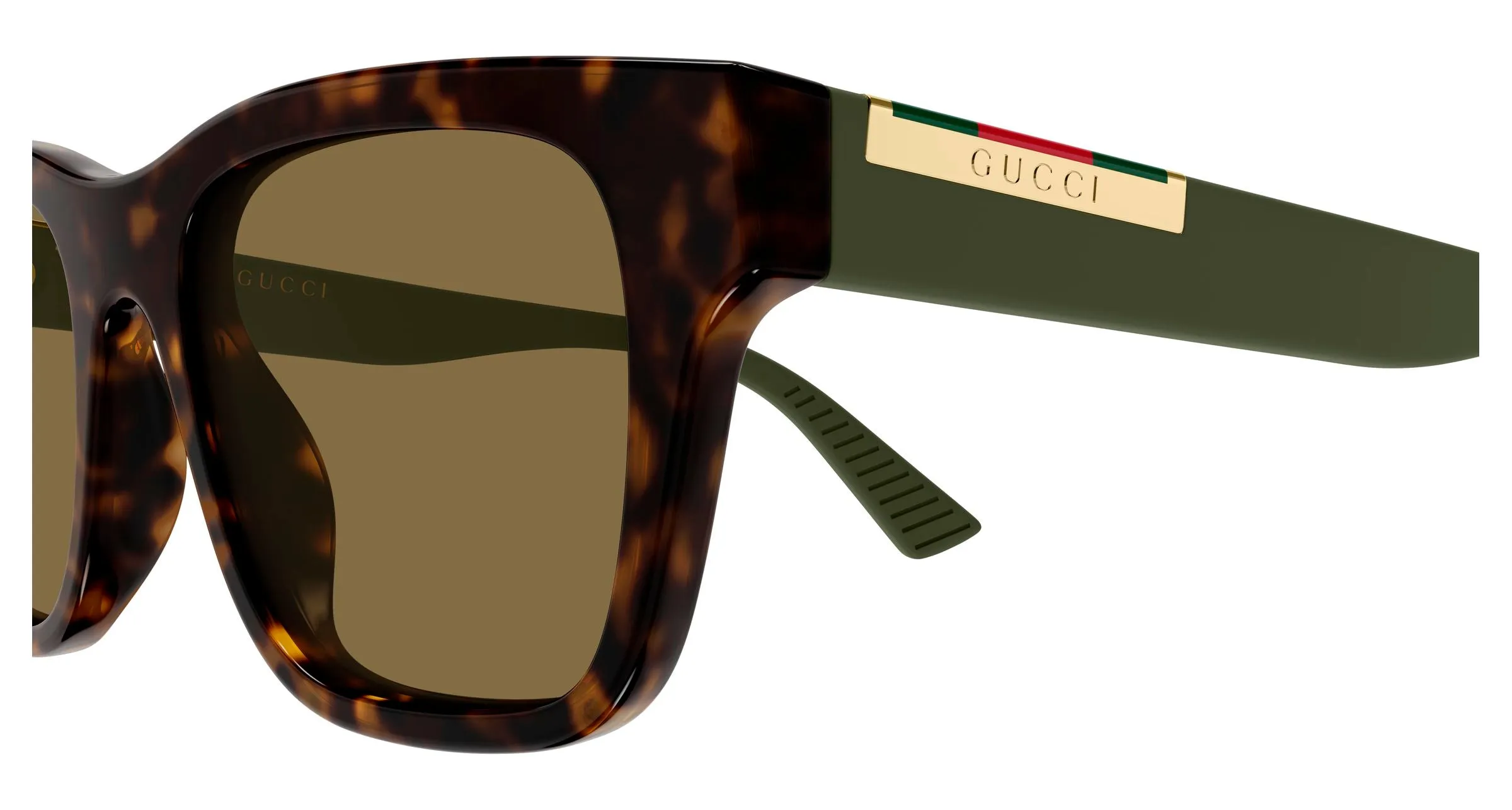 Gucci GG2089S 004 Occhiali da sole Acetato Havana Marrone Squadrata - immagine 3