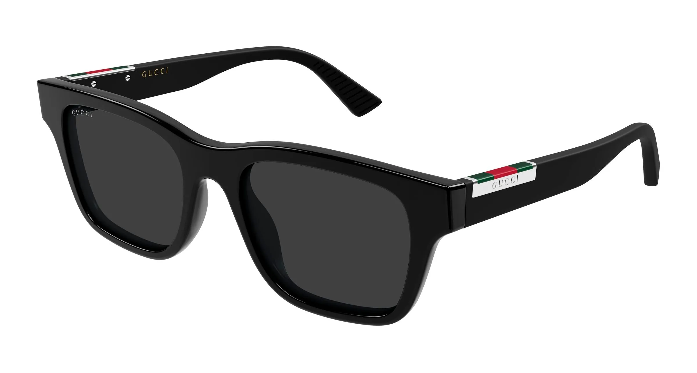 Gucci GG2089S 001 Occhiali da sole Acetato Nero Grigio Squadrata - immagine 1
