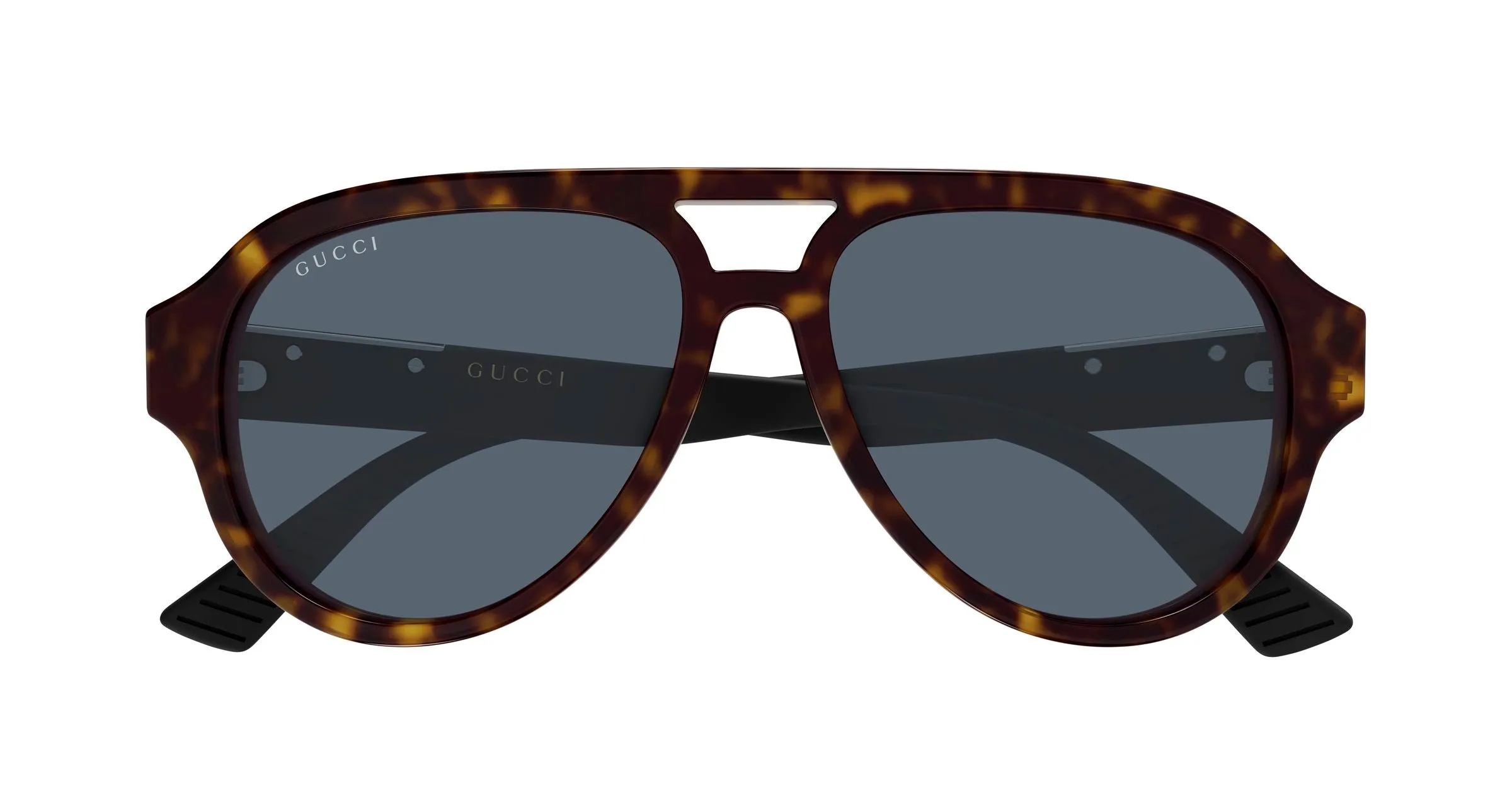 Gucci GG2088S 003 Occhiali da sole Acetato Havana Blu Pilot - immagine 2