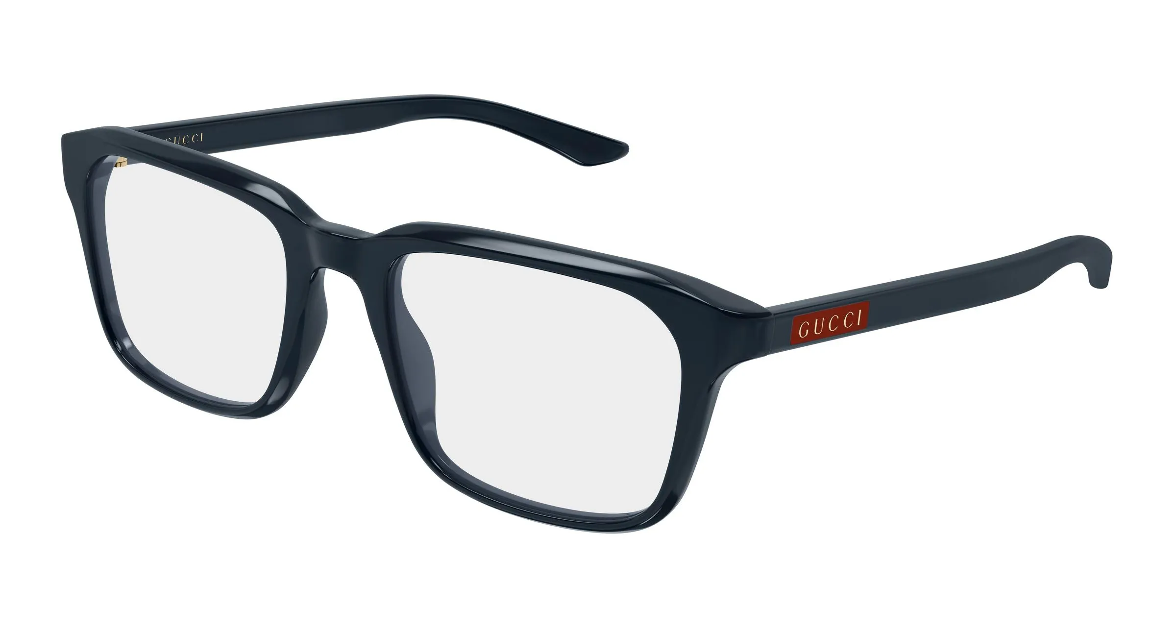 Gucci GG2081O 007 Montature da vista Acetato Blu Trasparente Squadrata - immagine 1