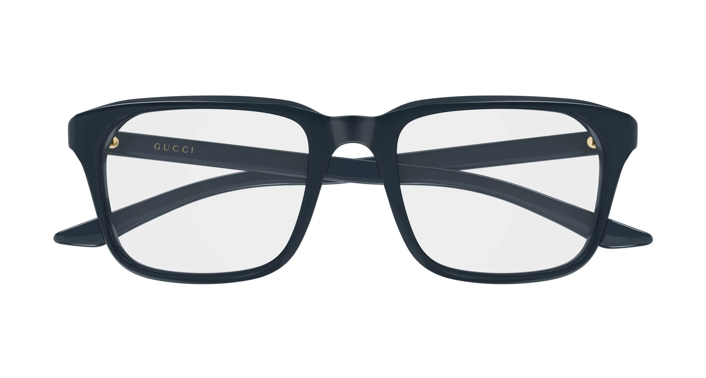 Gucci GG2081O 007 Montature da vista Acetato Blu Trasparente Squadrata - immagine 2