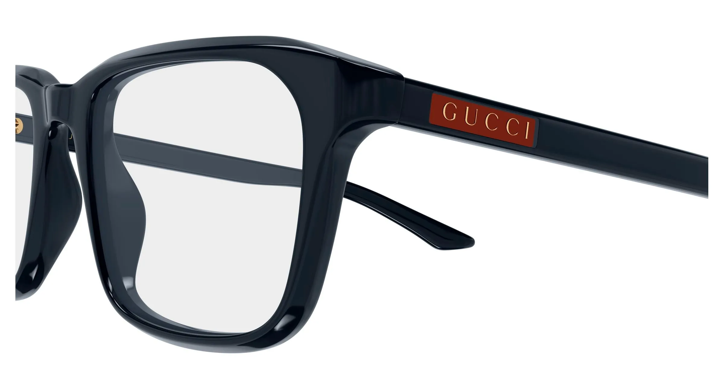 Gucci GG2081O 007 Montature da vista Acetato Blu Trasparente Squadrata - immagine 3