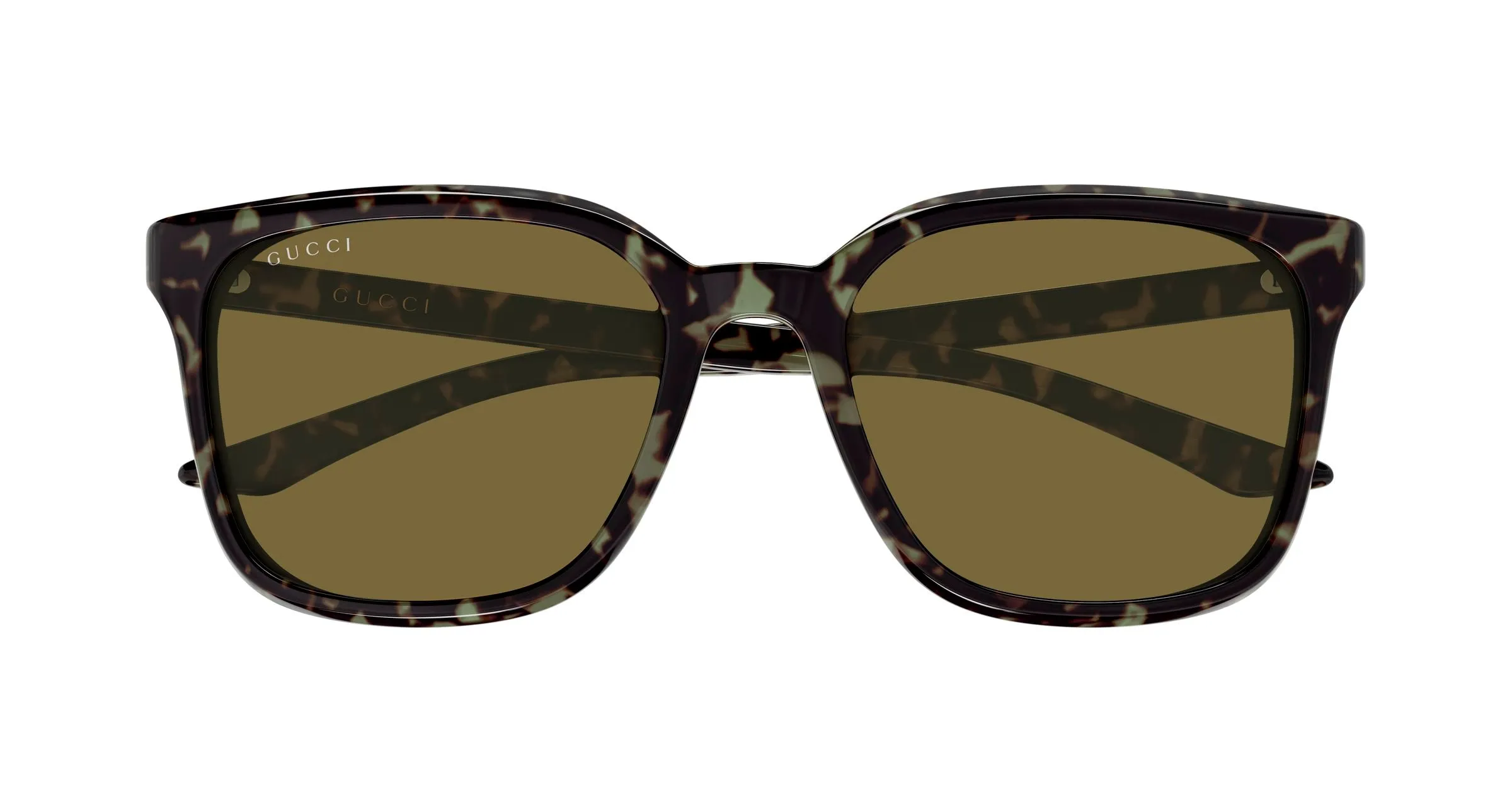 Gucci GG2080SK 003 Occhiali da sole Acetato Havana Marrone Squadrata - immagine 2