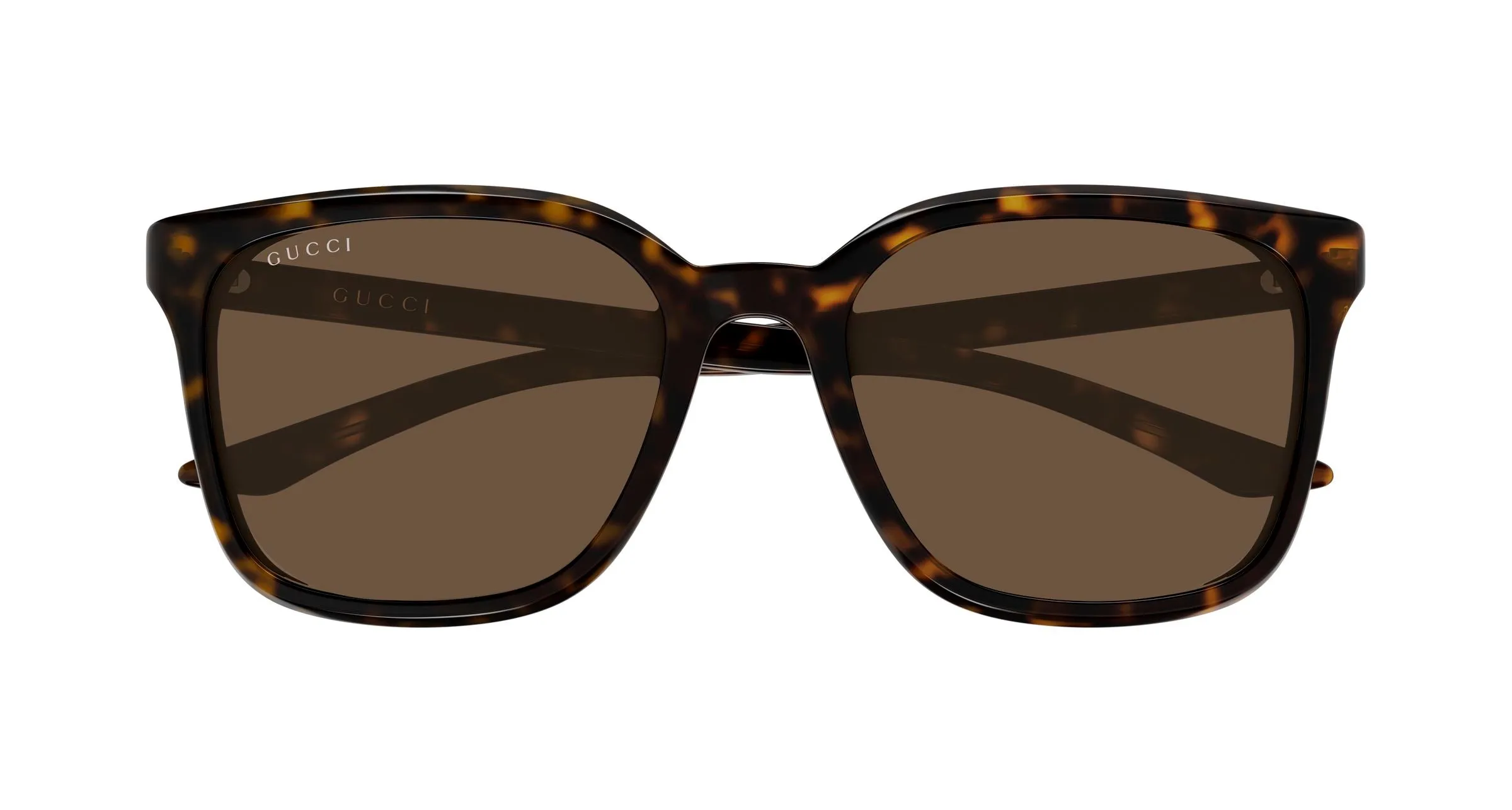 Gucci GG2080SK 002 Occhiali da sole Acetato Havana Marrone Squadrata - immagine 2