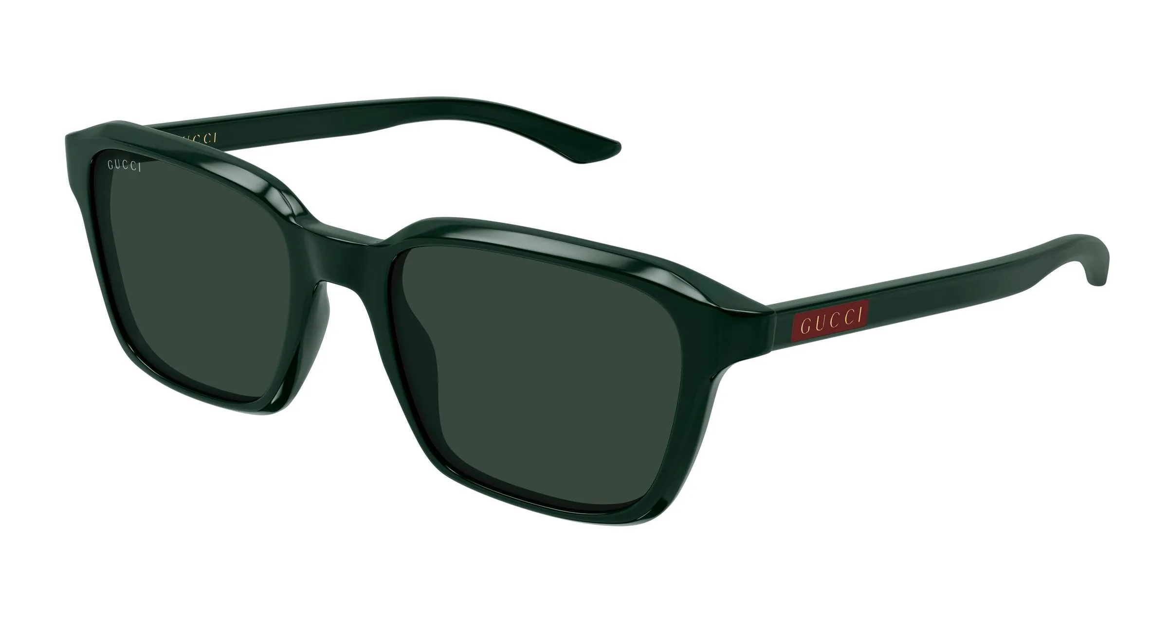 Gucci GG2078S 004 Occhiali da sole Acetato Verde Verde Squadrata - immagine 1