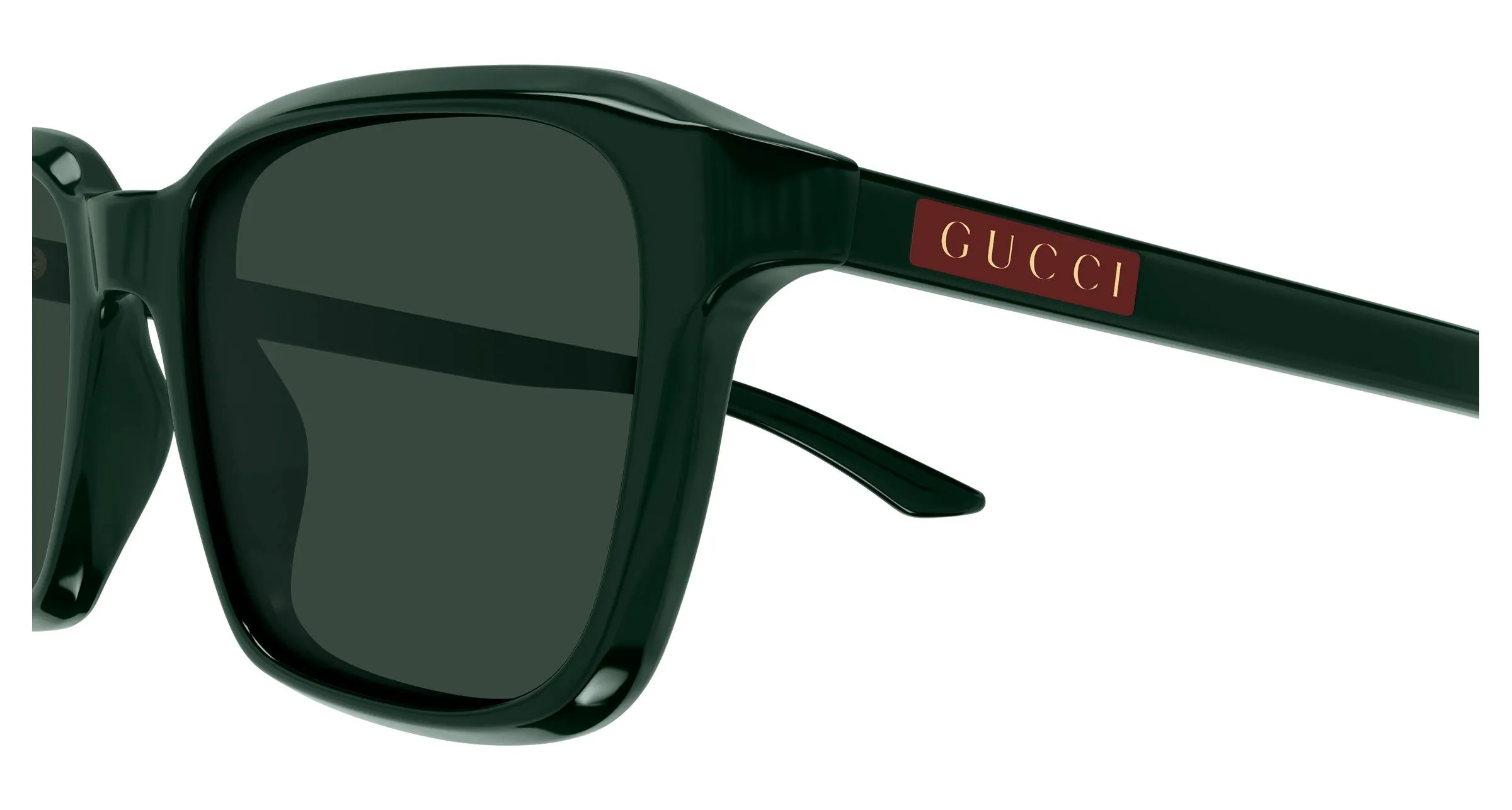 Gucci GG2078S 004 Occhiali da sole Acetato Verde Verde Squadrata - immagine 3