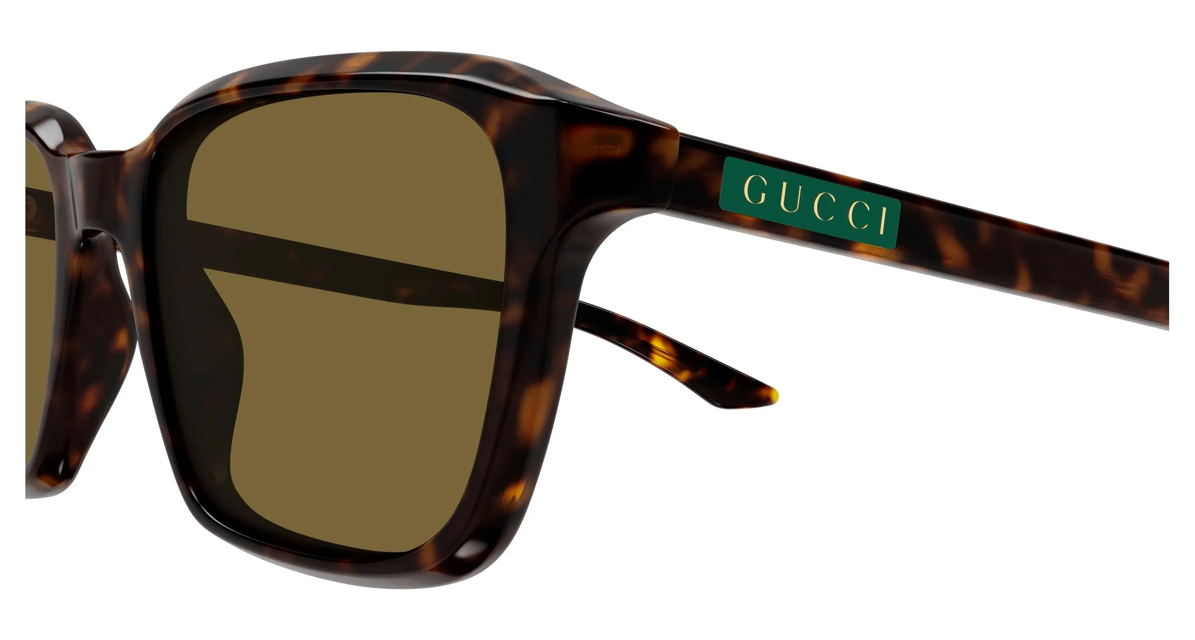 Gucci GG2078S 002 Occhiali da sole Acetato Havana Marrone Squadrata - immagine 3