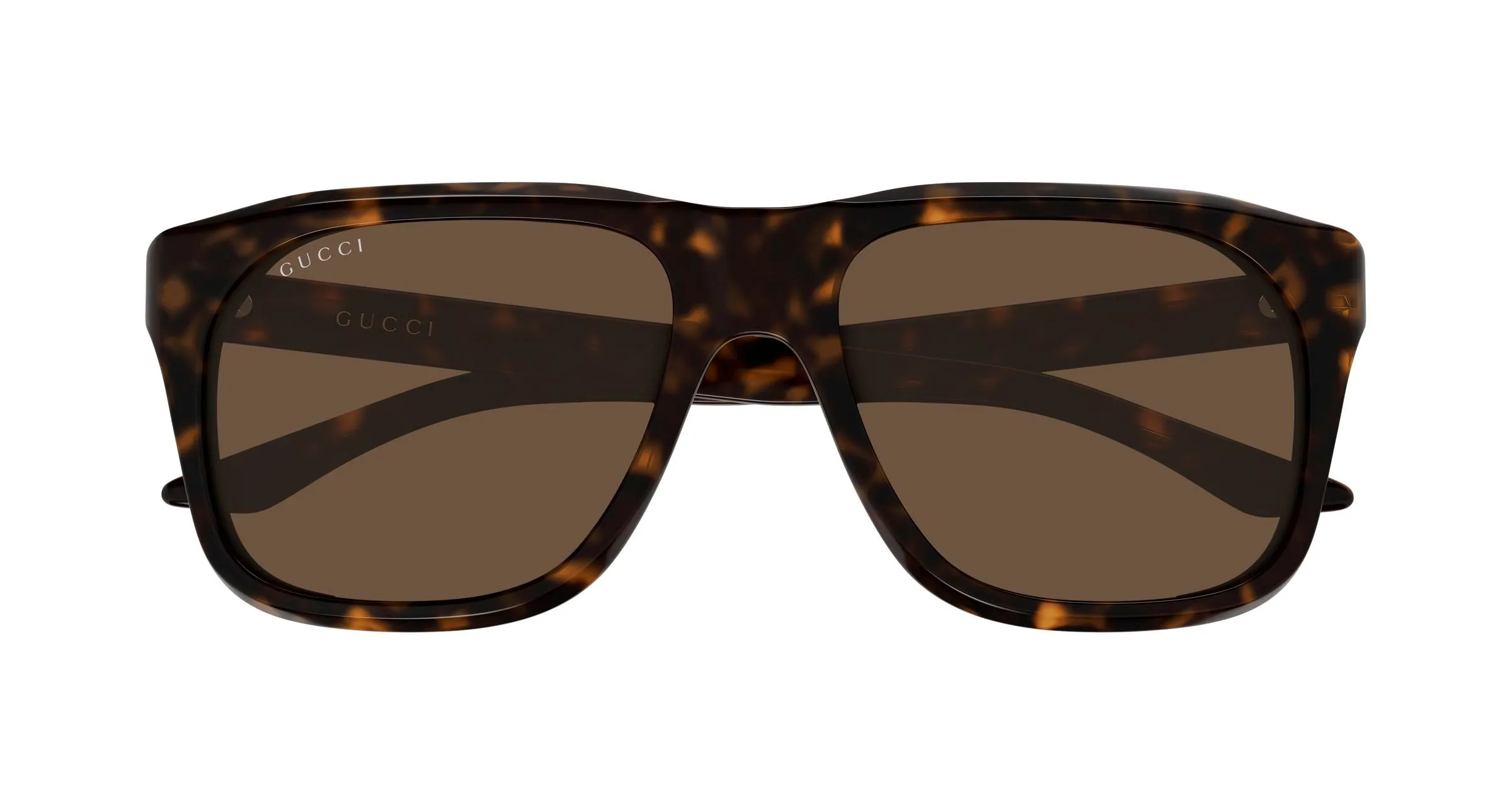 Gucci GG2077S 002 Occhiali da sole Acetato Havana Marrone Squadrata - immagine 2