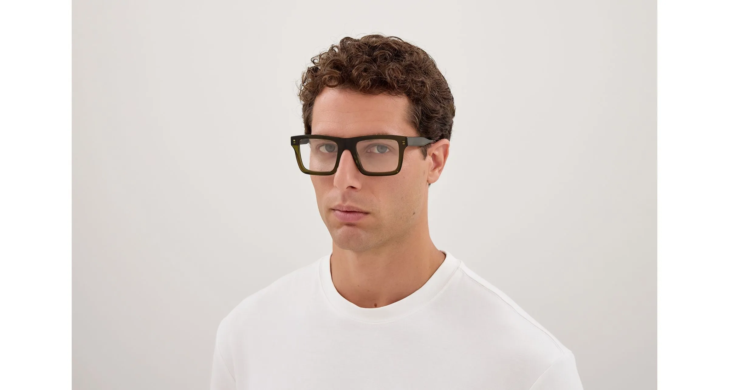 Gucci GG2070O 003 Montature da vista Acetato Verde Trasparente Squadrata - immagine 4