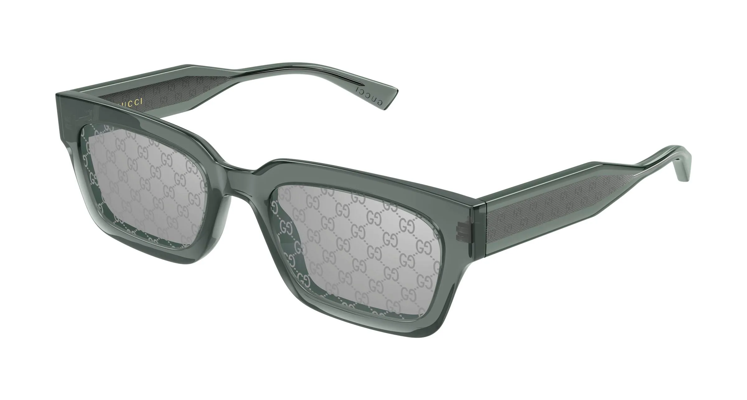 Gucci GG2069S 003 Occhiali da sole Acetato Grigio Grigio Squadrata - immagine 1