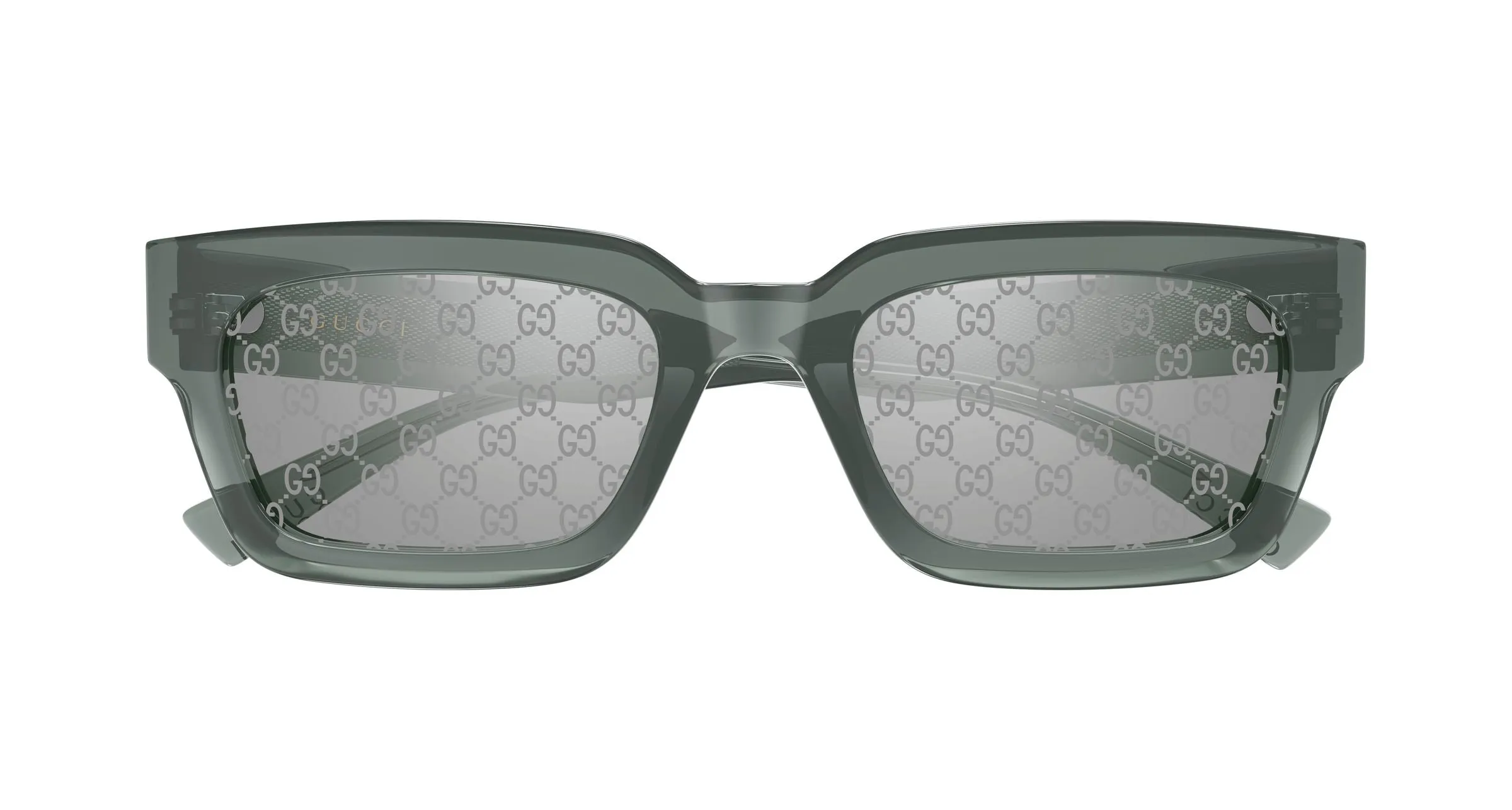 Gucci GG2069S 003 Occhiali da sole Acetato Grigio Grigio Squadrata - immagine 2