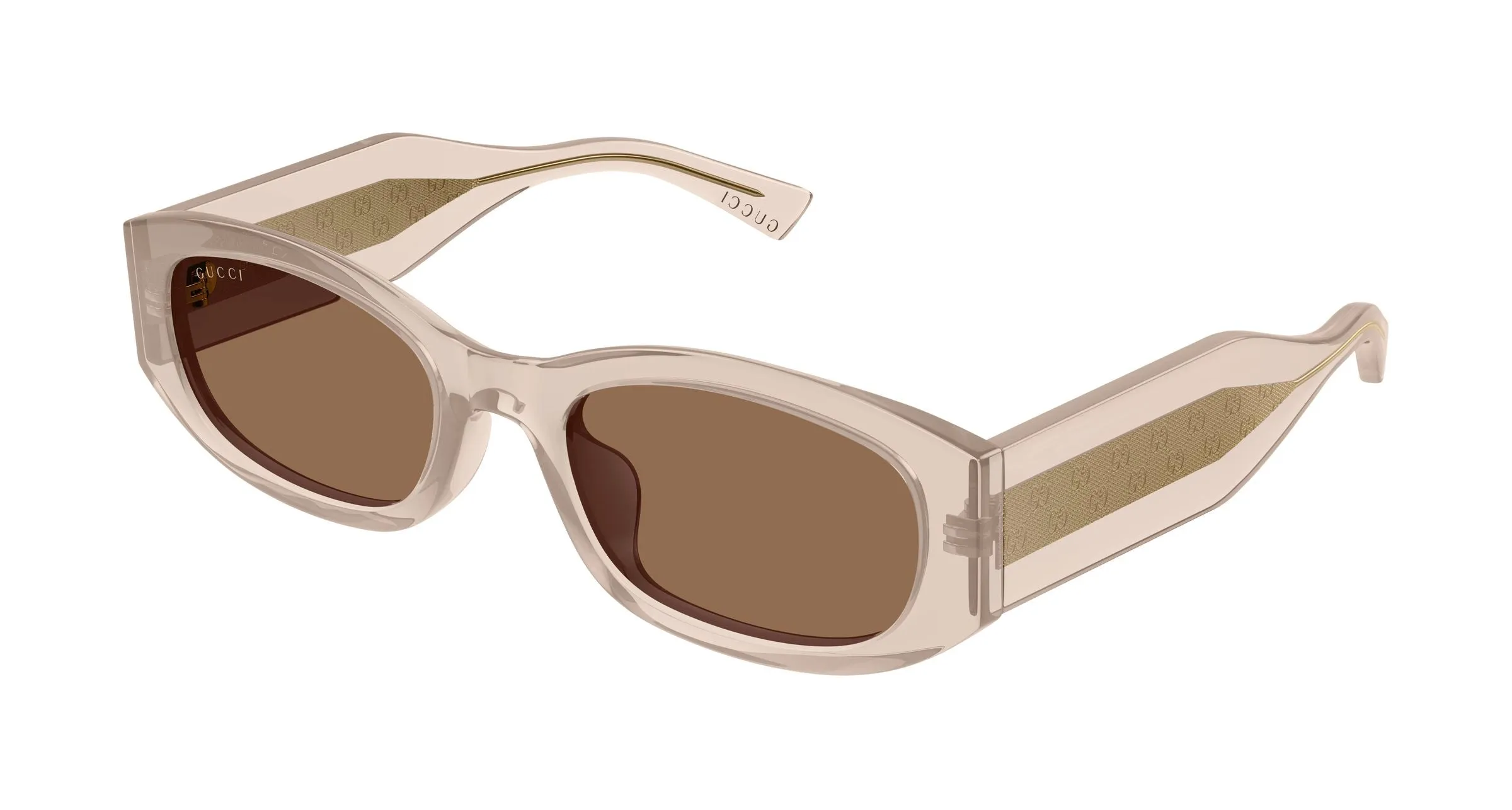 Gucci GG2068SA 003 Occhiali da sole Acetato Marrone Marrone Squadrata - immagine 1