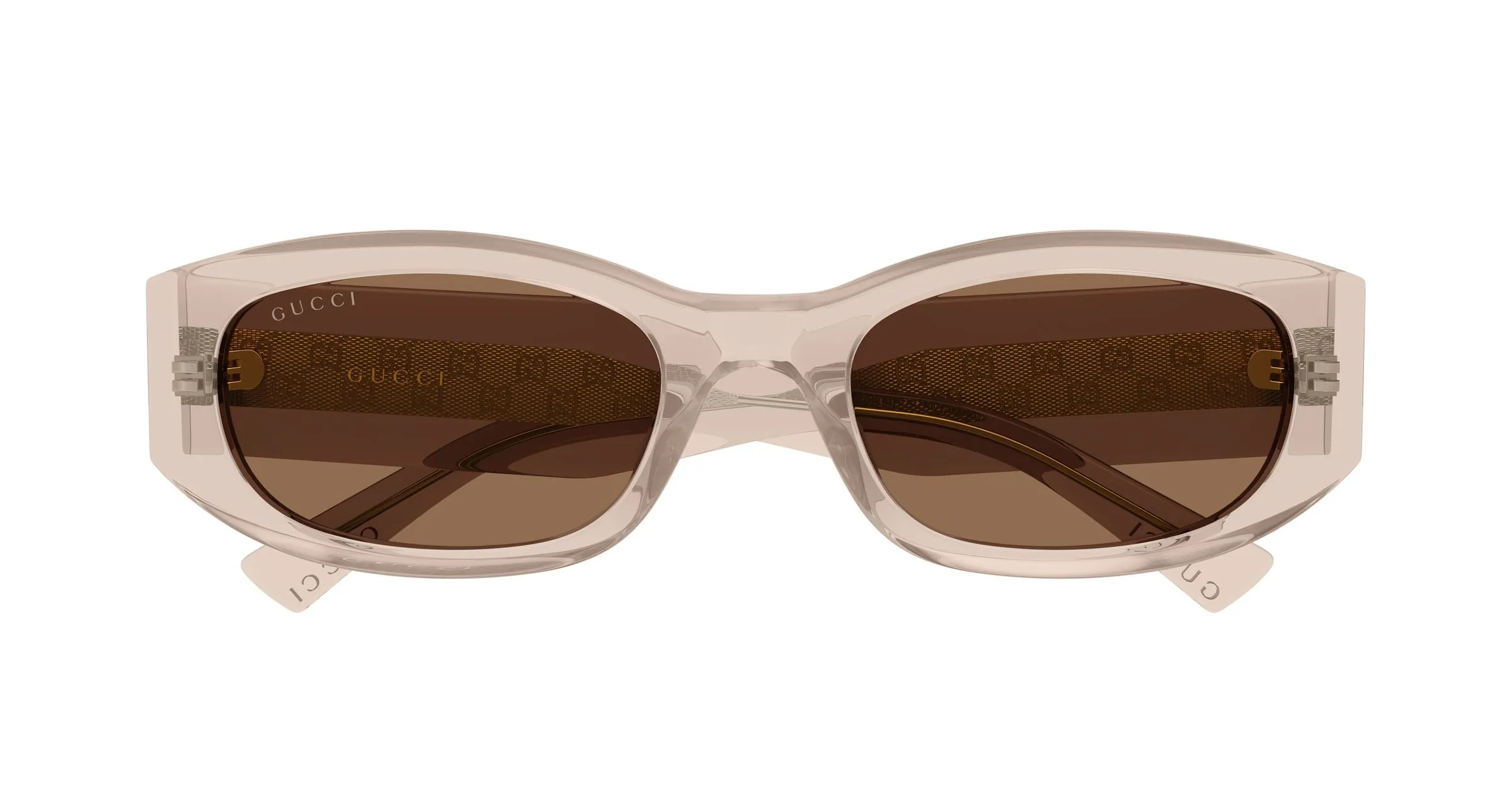 Gucci GG2068SA 003 Occhiali da sole Acetato Marrone Marrone Squadrata - immagine 2