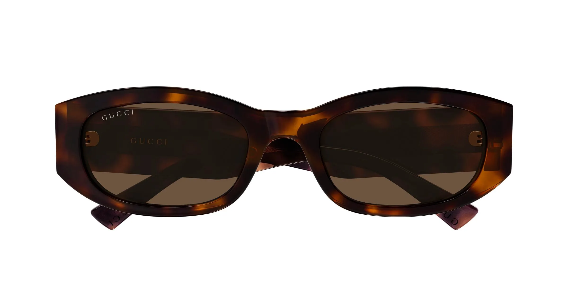 Gucci GG2068SA 002 Occhiali da sole Acetato Havana Marrone Squadrata - immagine 2