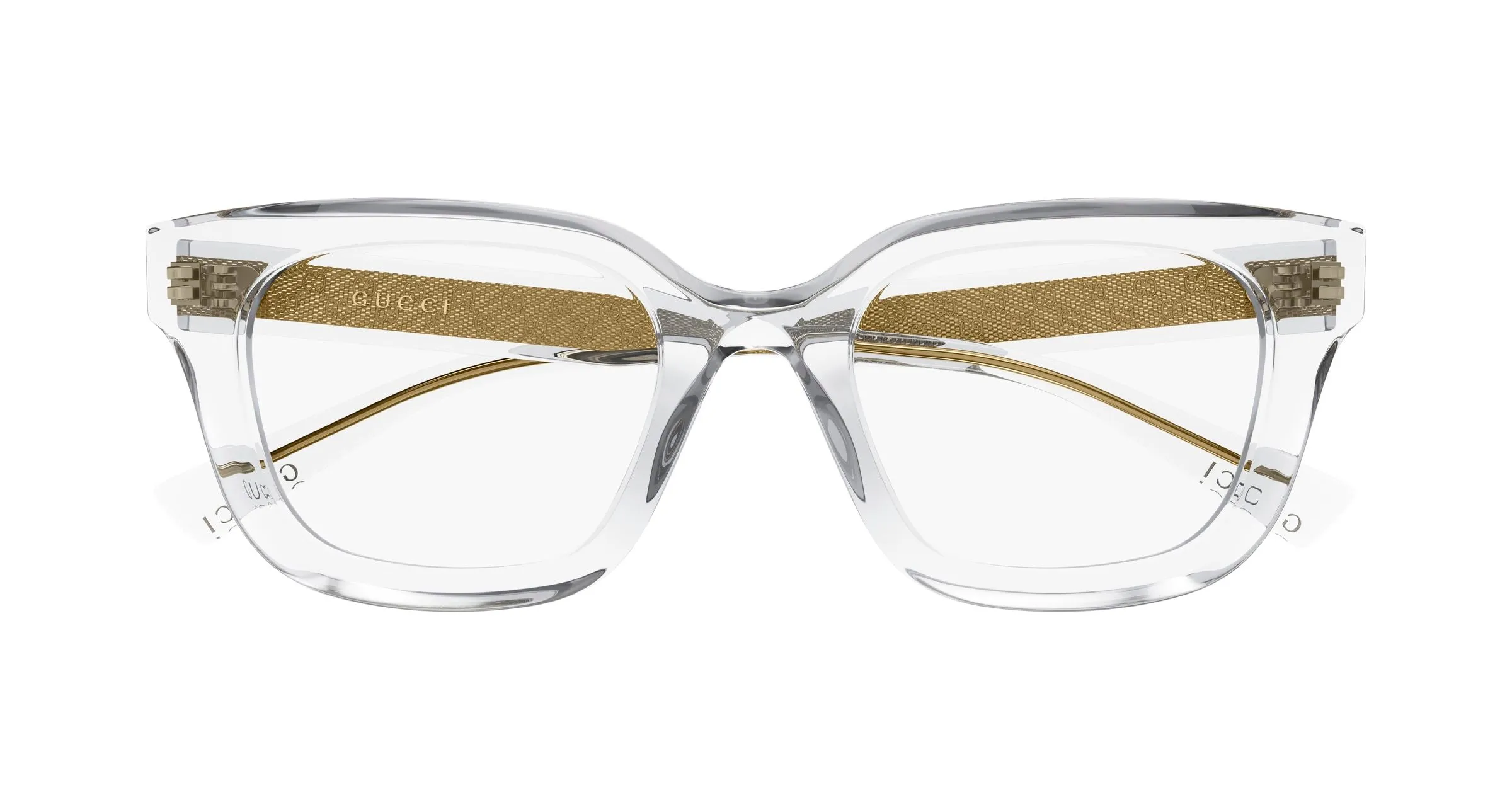 Gucci GG2067OL 008 Montature da vista Acetato Cristallo Trasparente Squadrata - immagine 2
