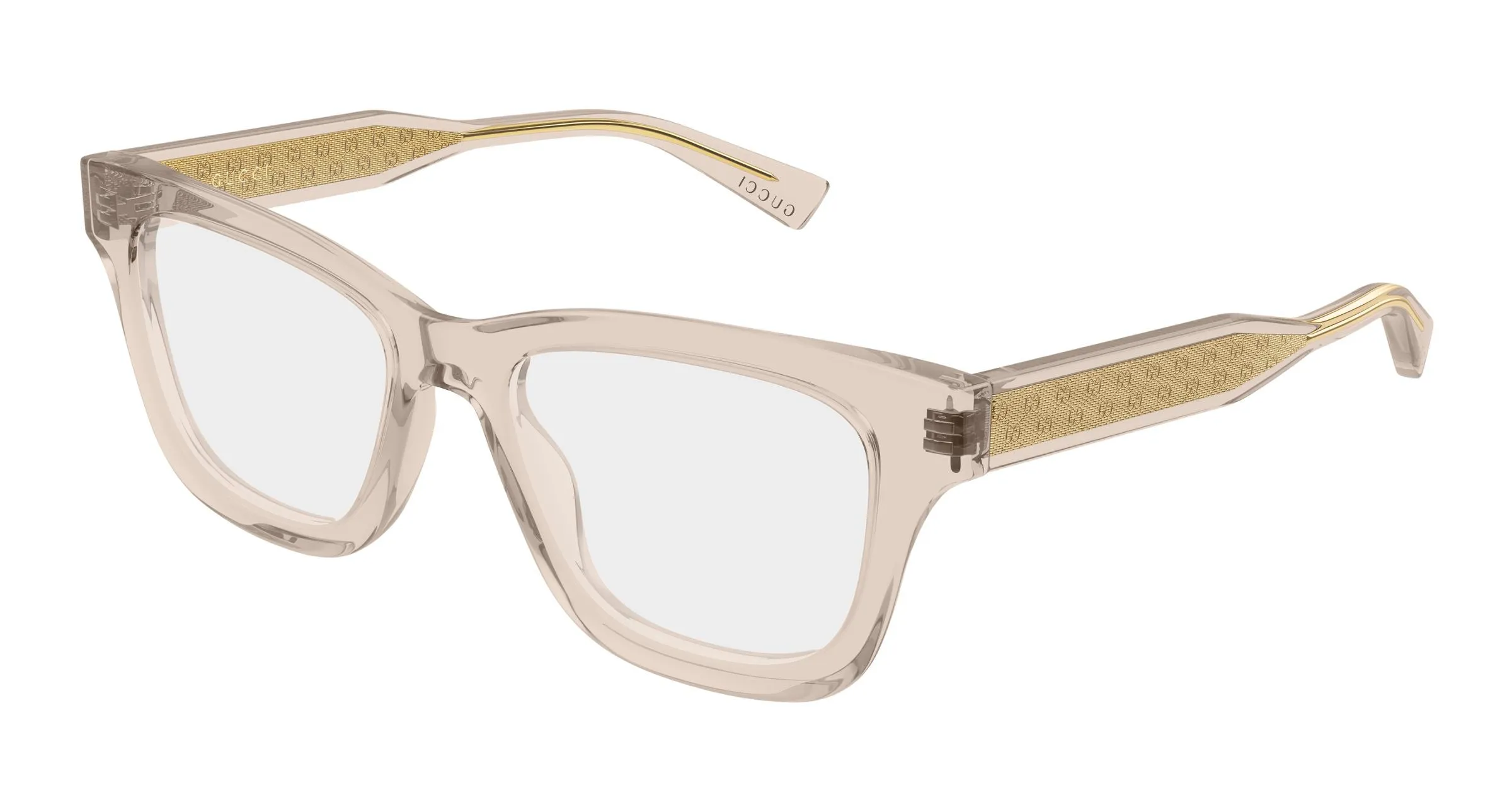 Gucci GG2066O 003 Montature da vista Acetato Marrone Trasparente Cat Eye - immagine 1