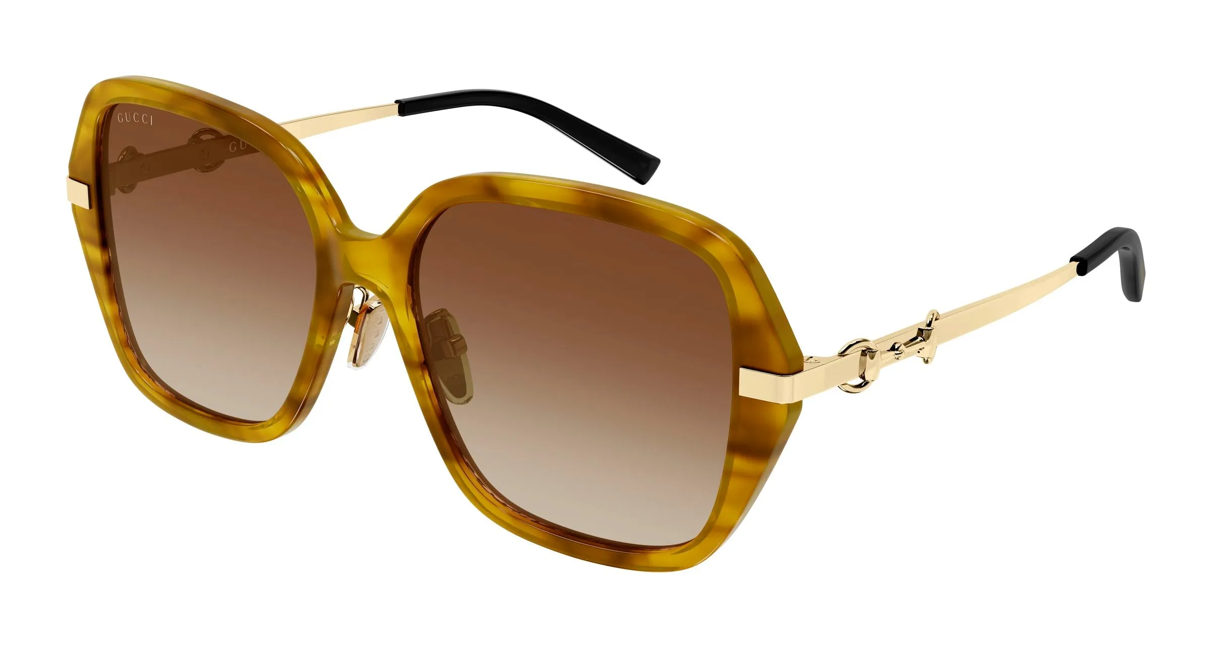 Gucci GG2055SA 003 Occhiali da sole Acetato Havana Marrone Squadrata - immagine 1