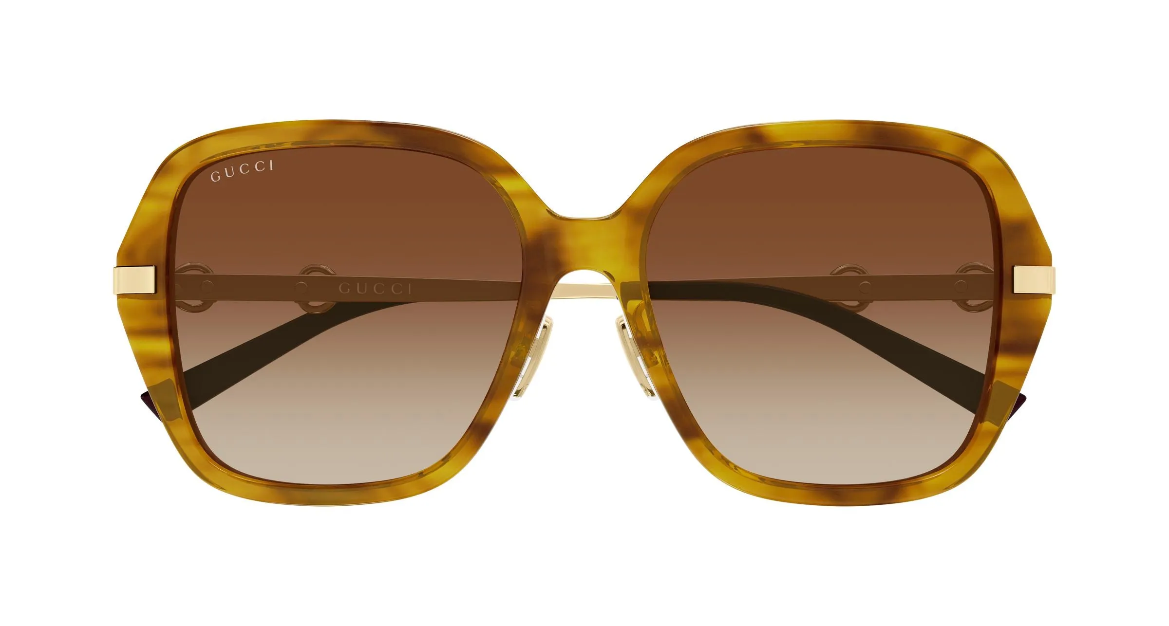 Gucci GG2055SA 003 Occhiali da sole Acetato Havana Marrone Squadrata - immagine 2