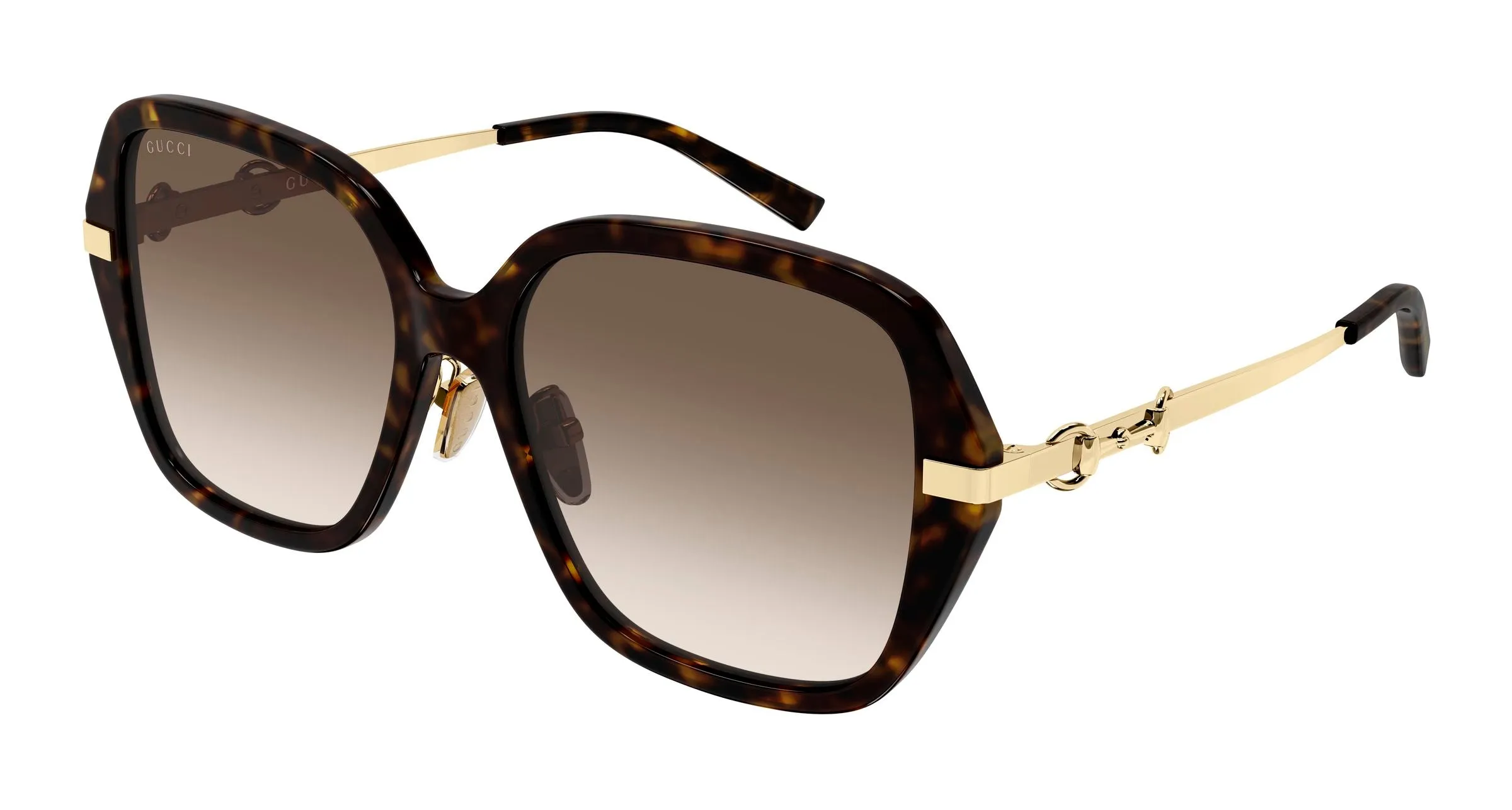 Gucci GG2055SA 002 Occhiali da sole Acetato Havana Marrone Squadrata - immagine 1