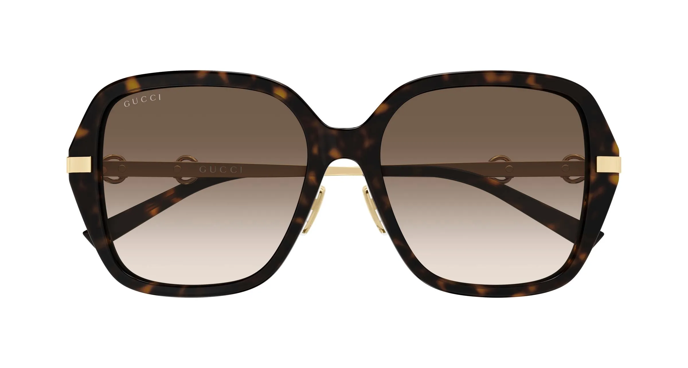 Gucci GG2055SA 002 Occhiali da sole Acetato Havana Marrone Squadrata - immagine 2