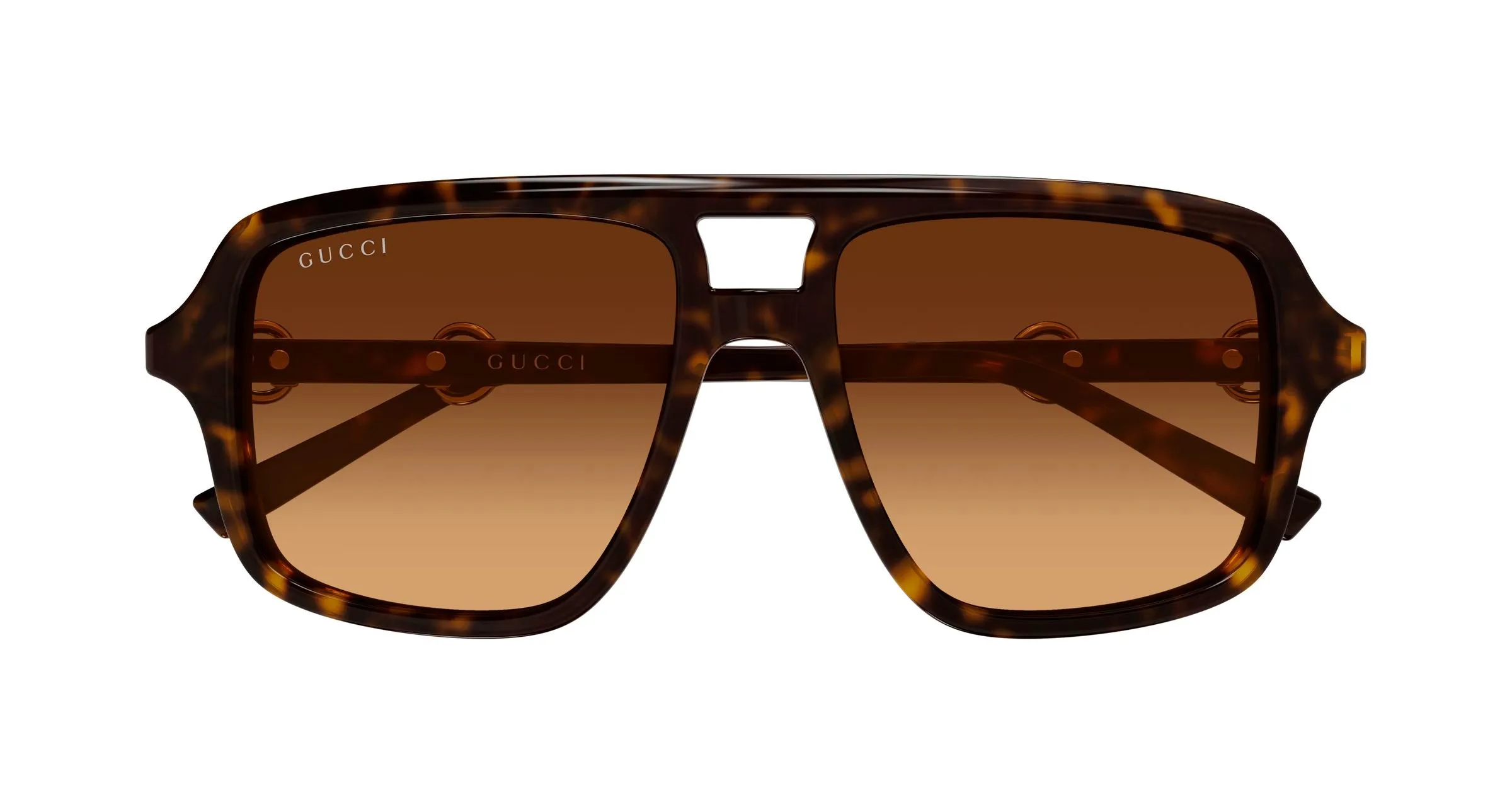 Gucci GG2052S 002 Occhiali da sole Acetato Havana Marrone Pilot - immagine 2