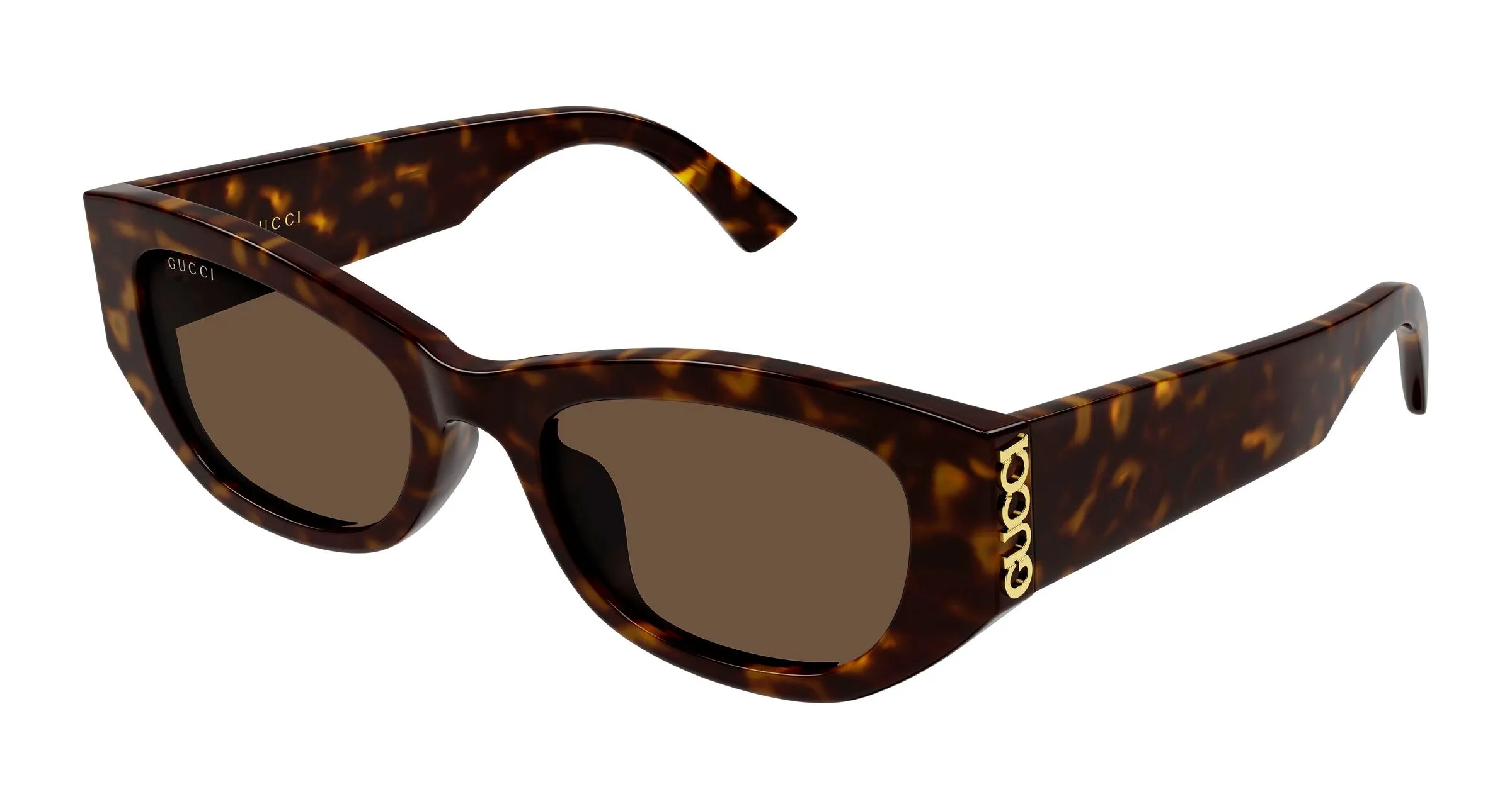 Gucci GG2044SA 002 Occhiali da sole Acetato Havana Marrone Cat Eye - immagine 1