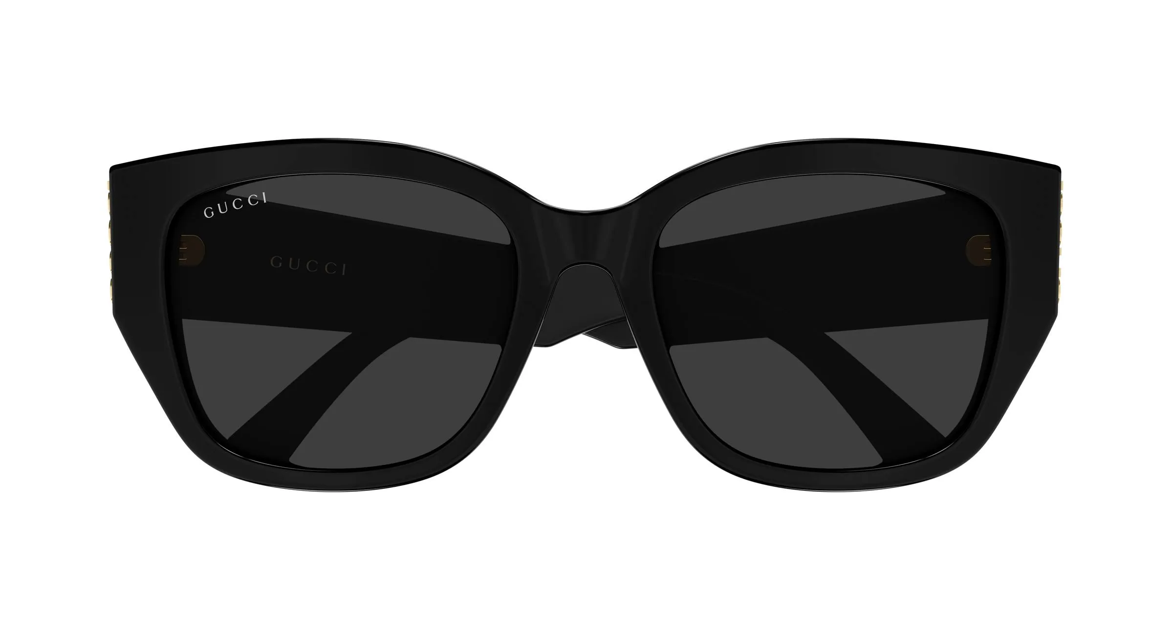 Gucci GG2043SA 001 Occhiali da sole Acetato Nero Grigio Rotonda - immagine 2