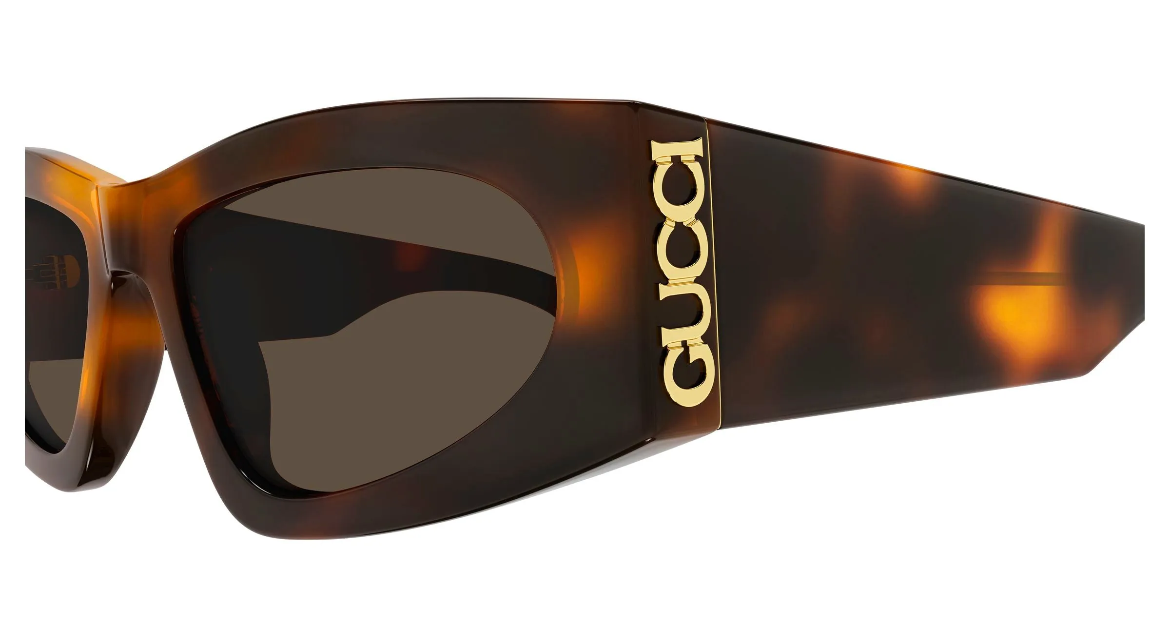 Gucci GG2040S 002 Occhiali da sole Acetato Havana Marrone Cat Eye - immagine 3