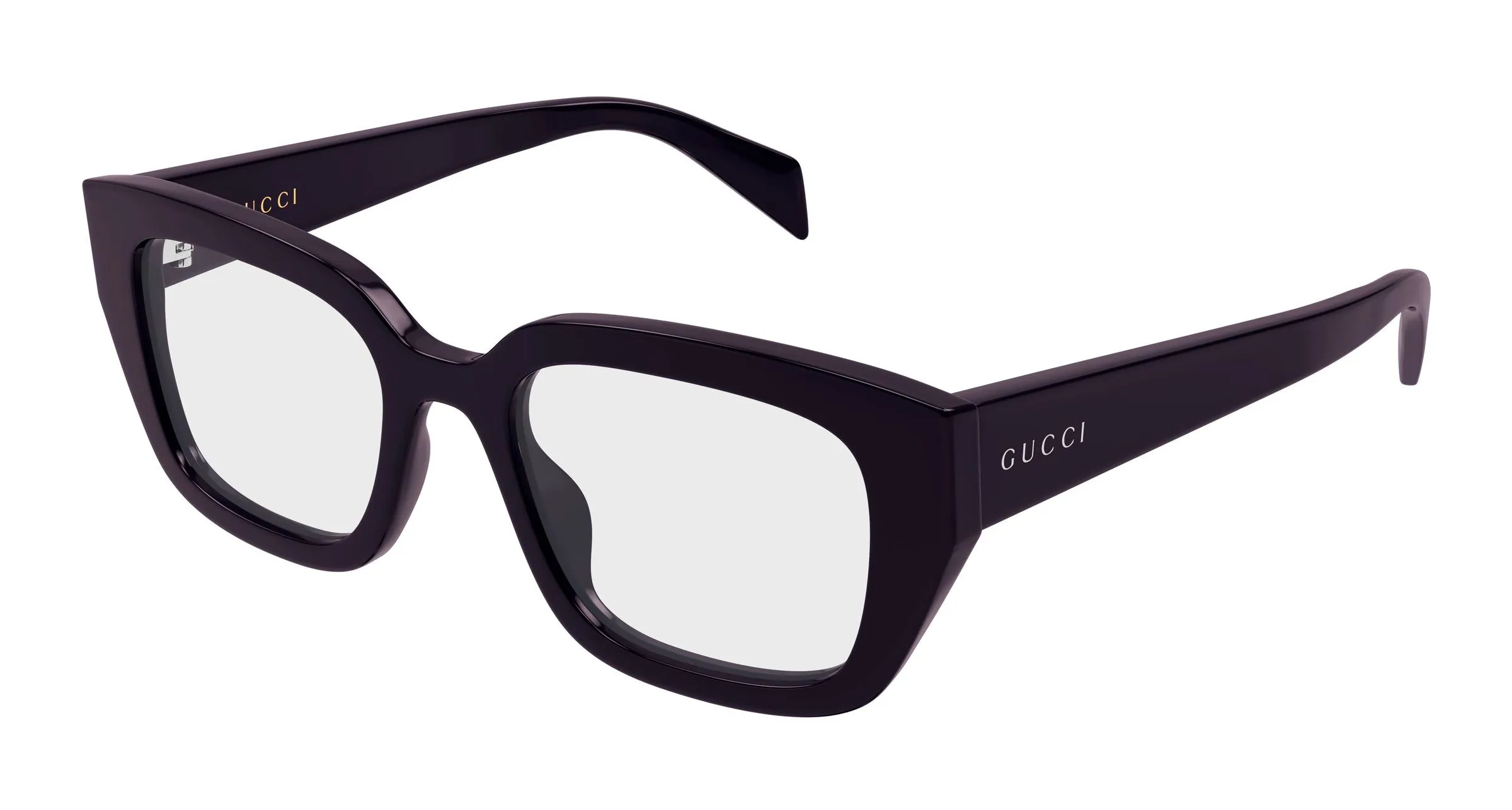Gucci GG2021O 004 Montature da vista Acetato Viola Trasparente Cat Eye - immagine 1